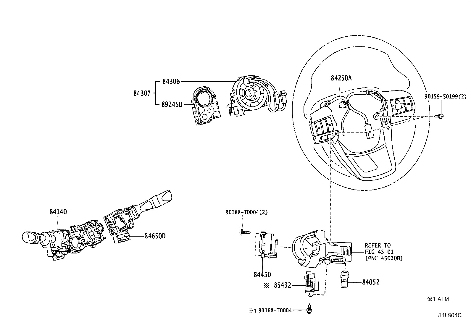 89960-71130 COMPUTER ASSY, HEADLAMP LEVELING product image