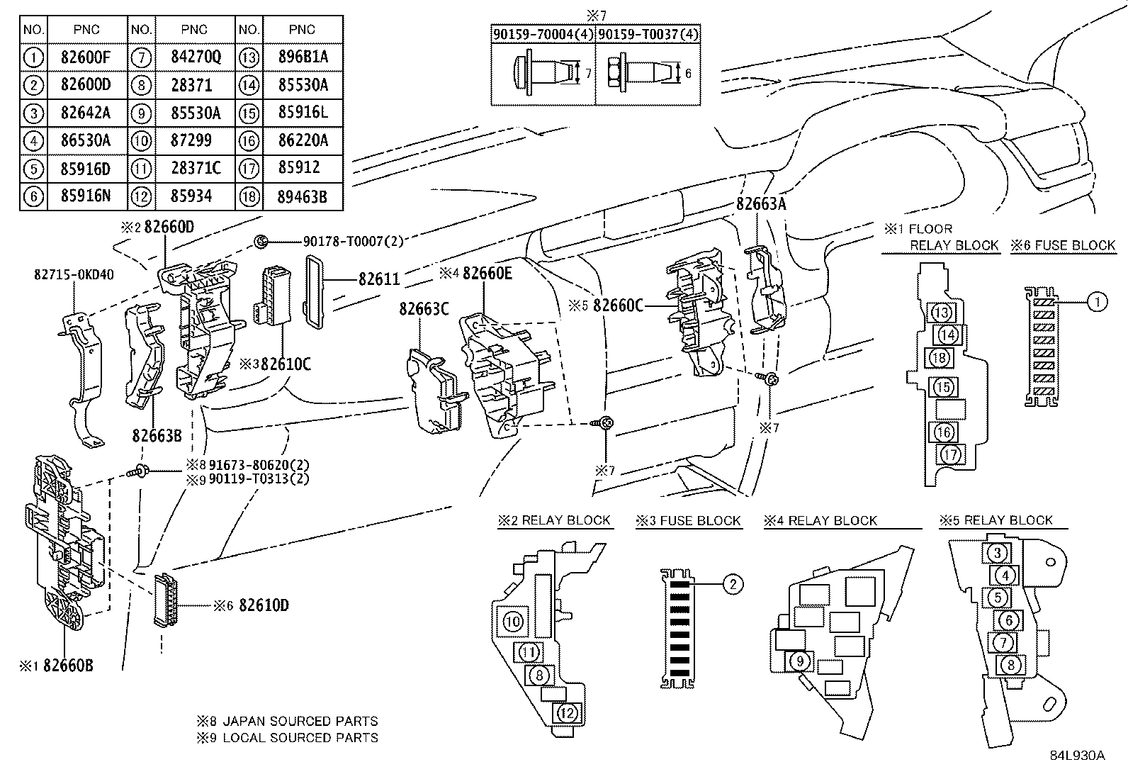 84140-0K820 SWITCH ASSY, HEADLAMP DIMMER product image