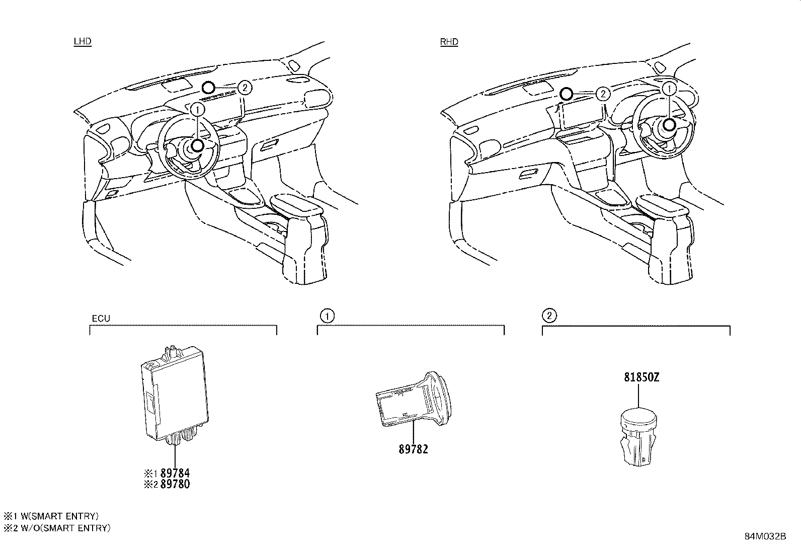 81850-0D020 LAMP ASSY, THEFT WARNING INDICATOR product image