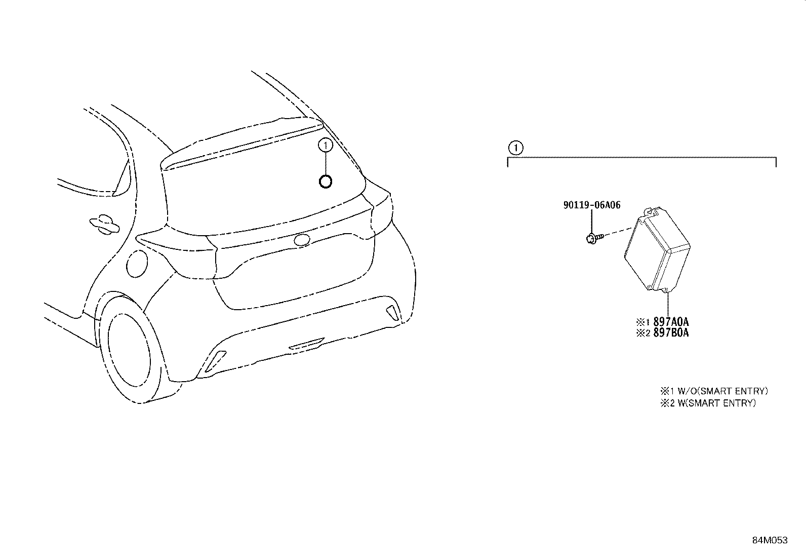 897B0-K0010 RECEIVER ASSY, ELECTRICAL KEY & TPMS product image