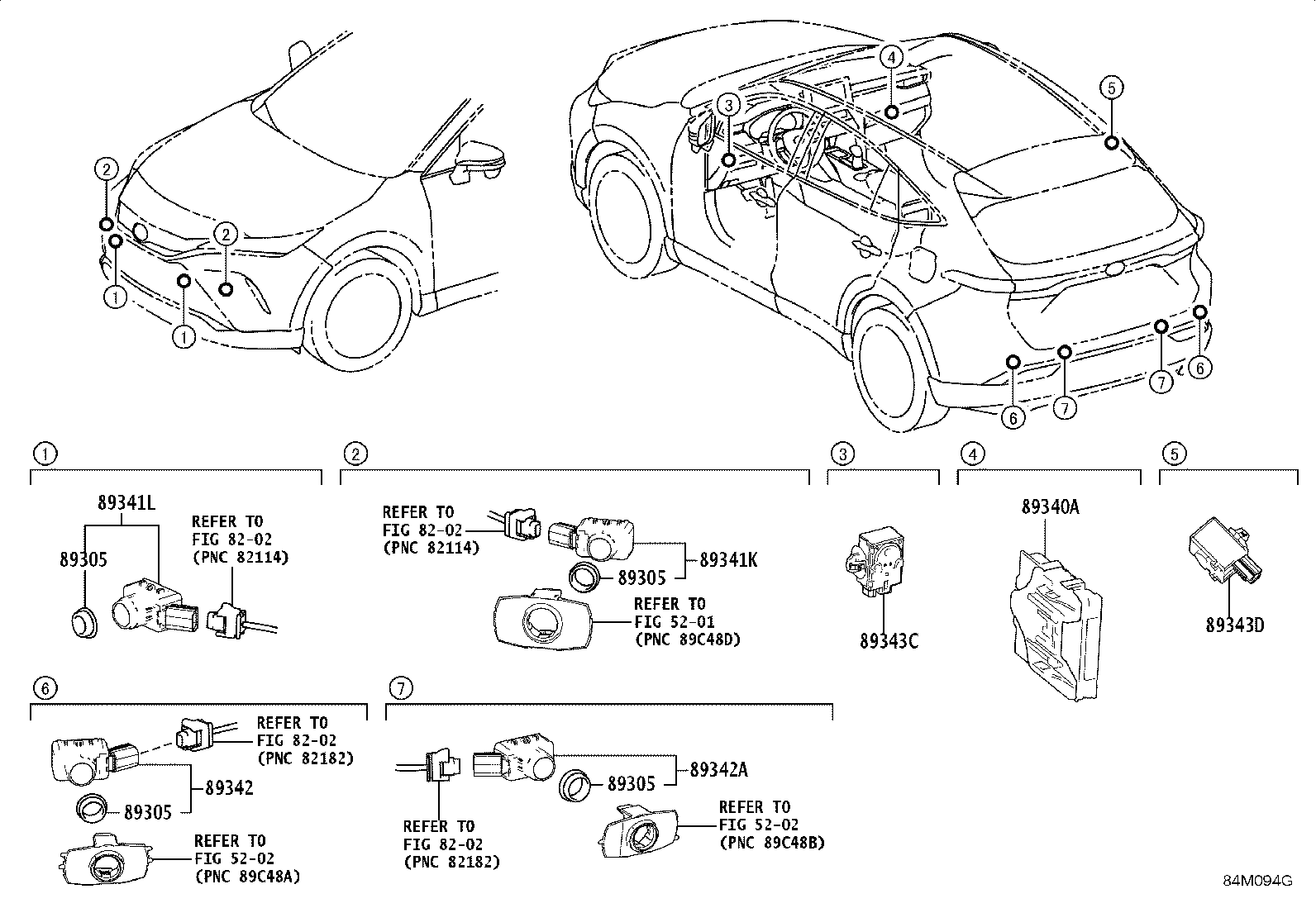 Toyota 89341-K0060-E3 SENSOR, ULTRASONIC, FRONT CORNER