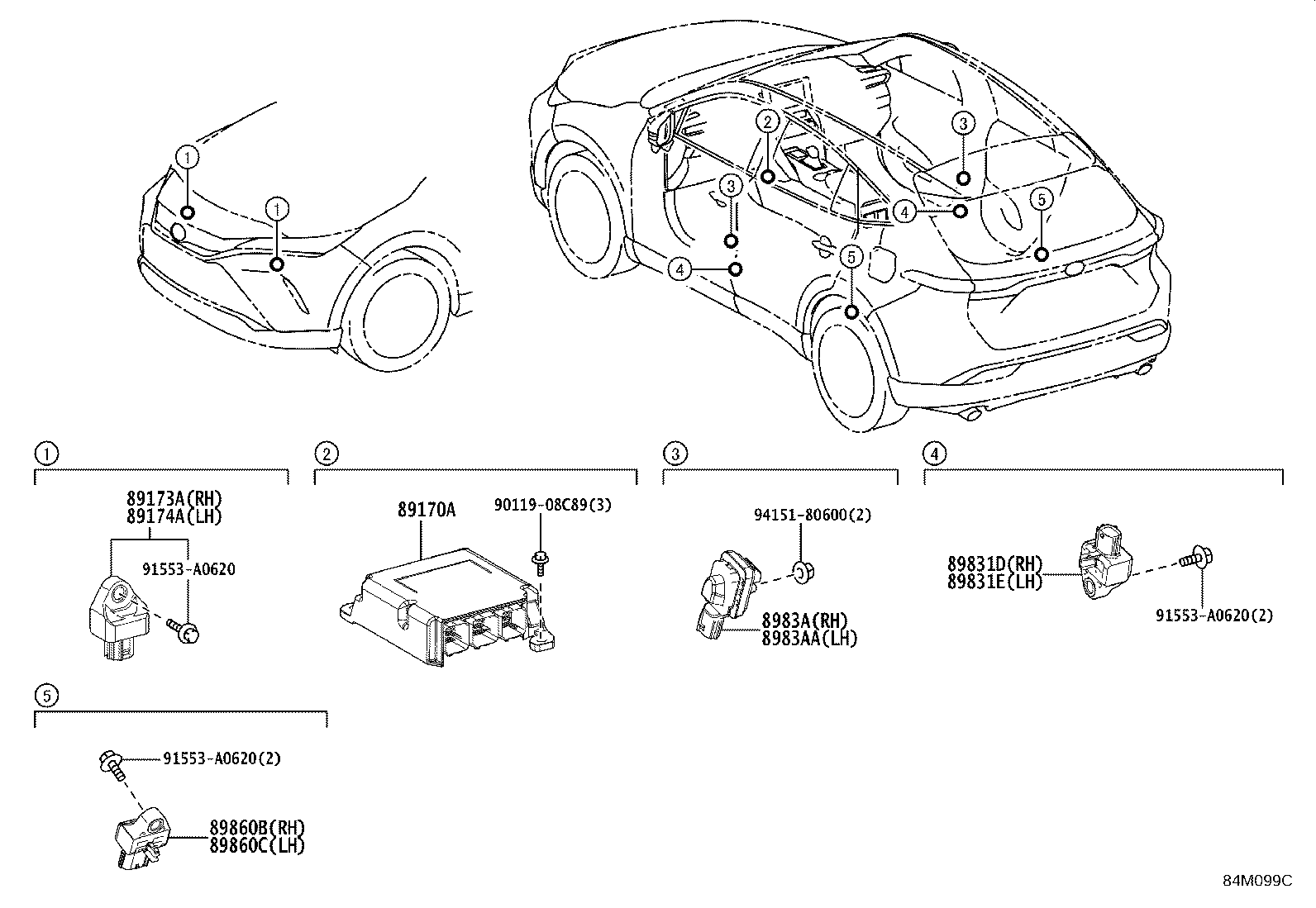 89170-48J90 COMPUTER ASSY, AIR BAG product image