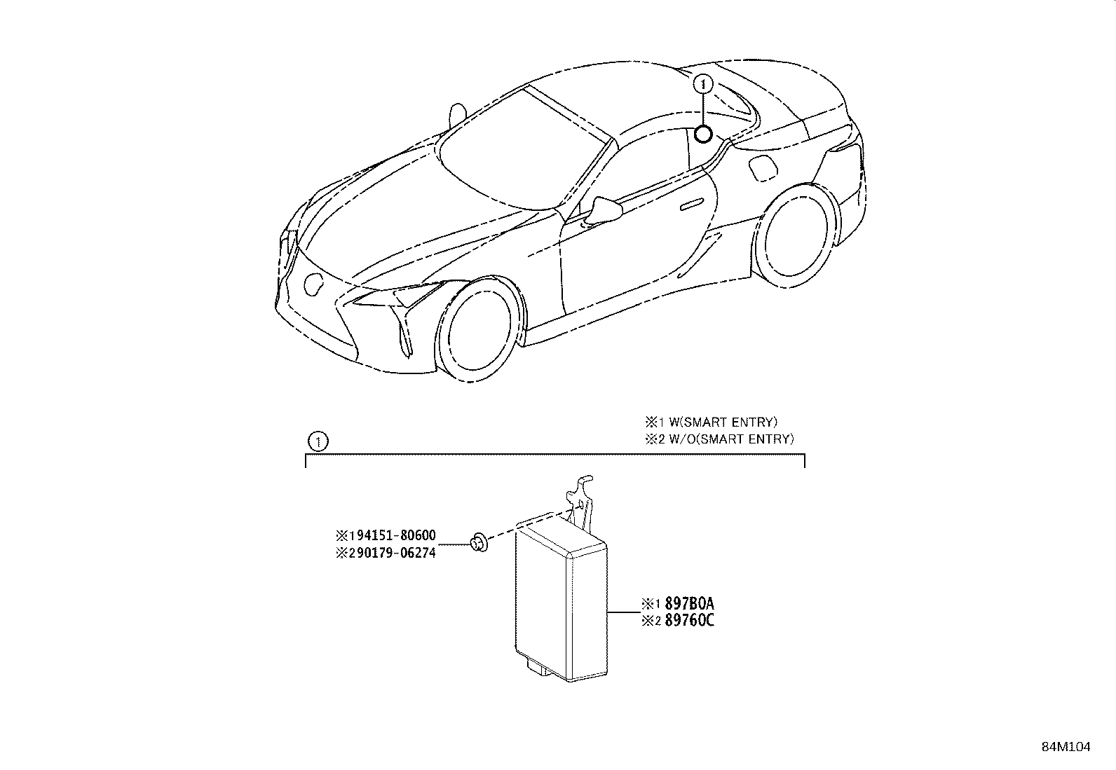 897B0-11200 RECEIVER ASSY, ELECTRICAL KEY & TPMS product image