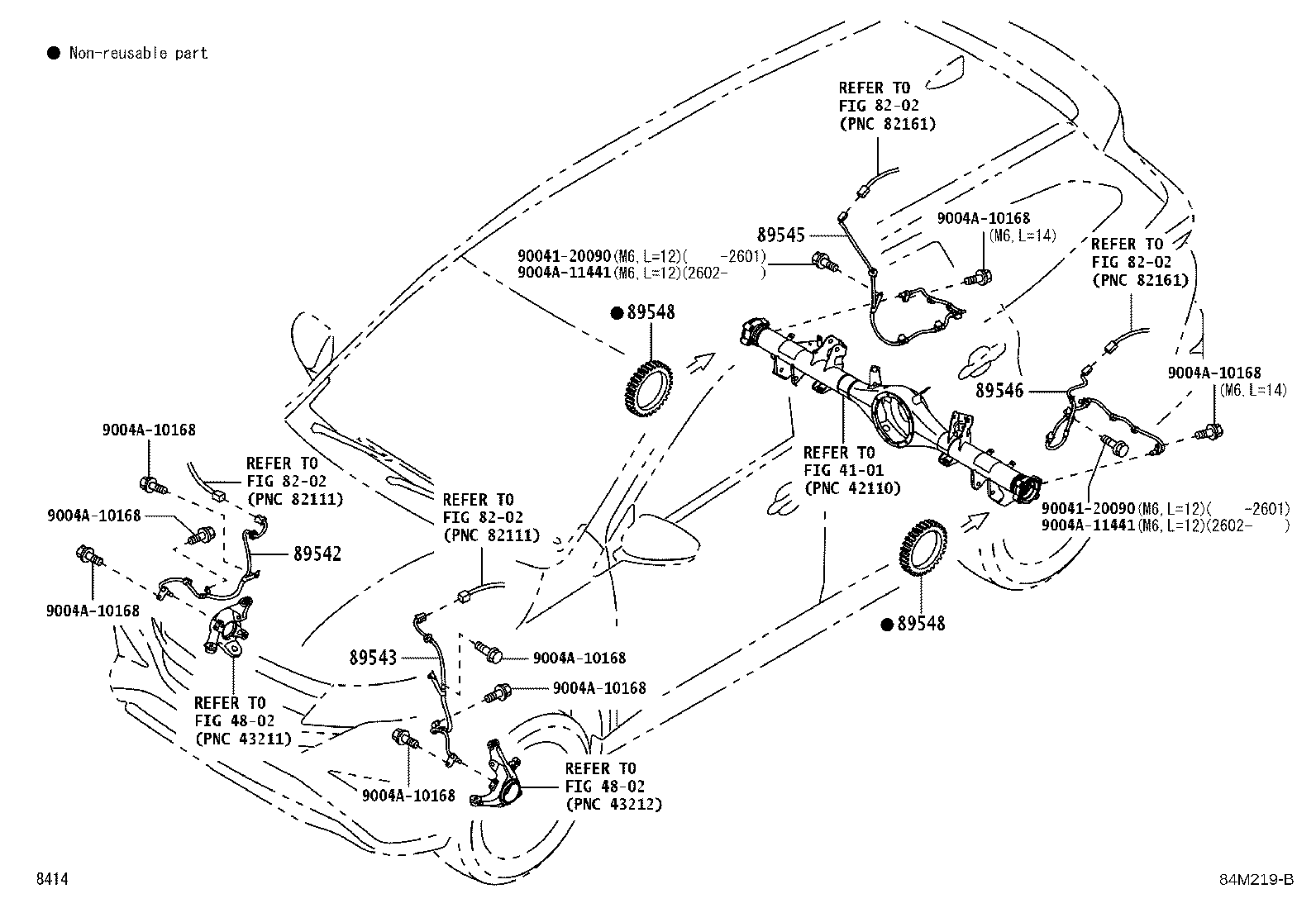 89545-BZ040 SENSOR, SPEED, REAR RH product image