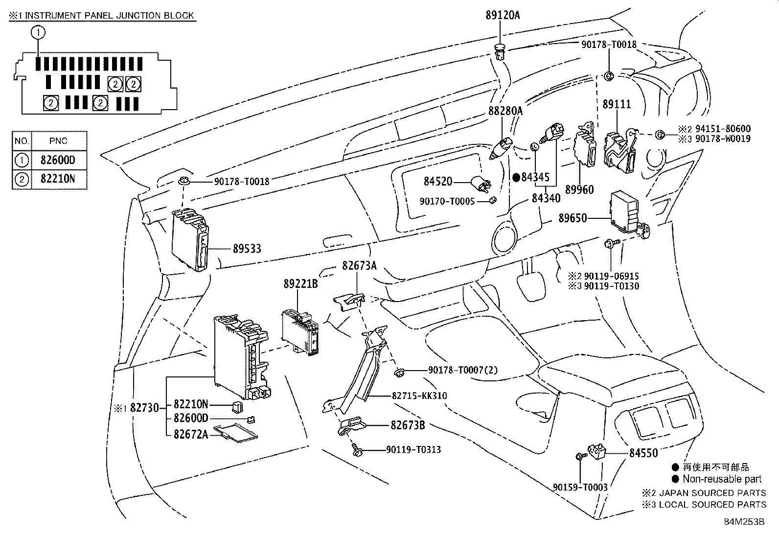 89960-71130 COMPUTER ASSY, HEADLAMP LEVELING product image