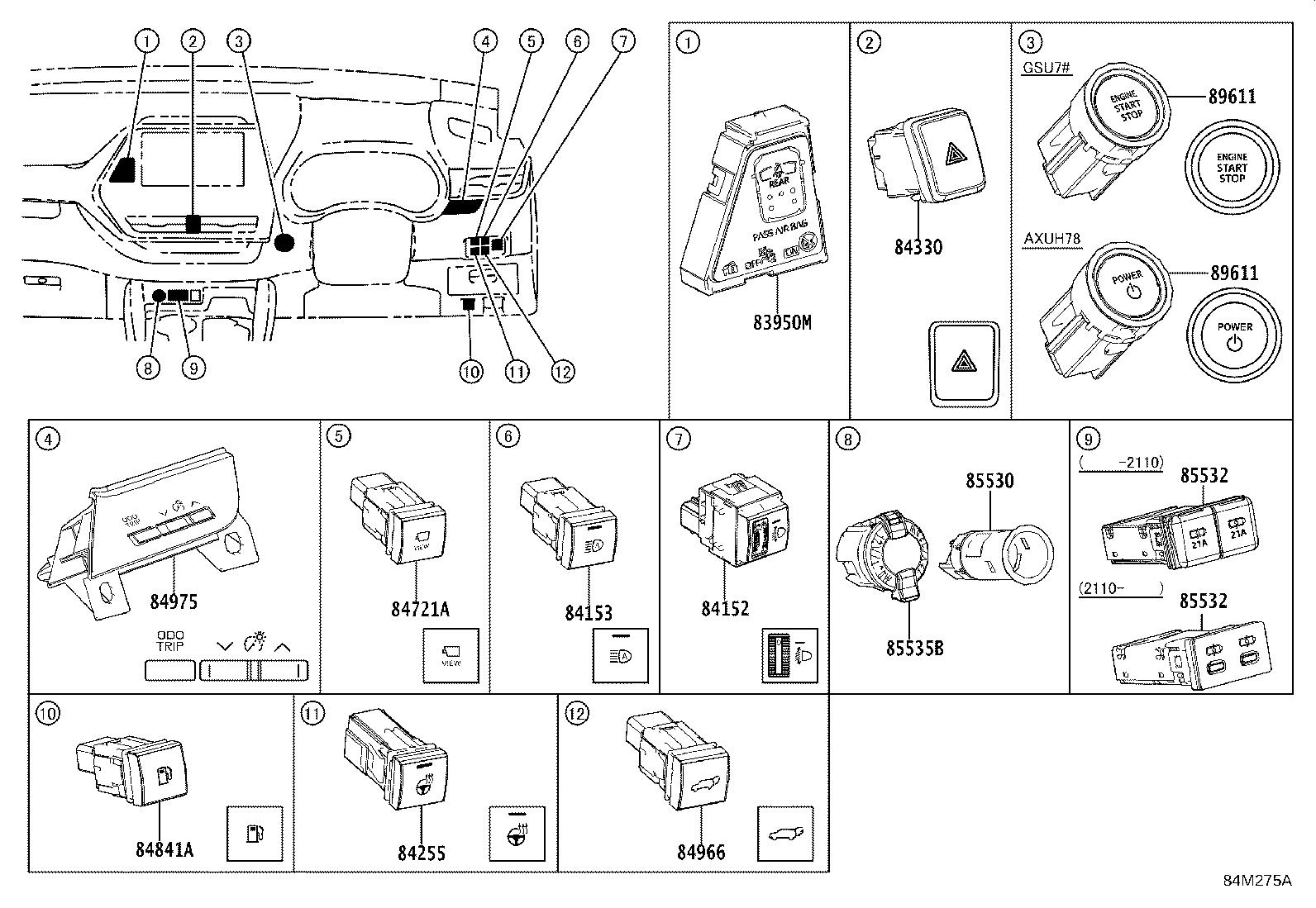 28850-F0090 SENSOR ASSY, BATTERY STATE product image