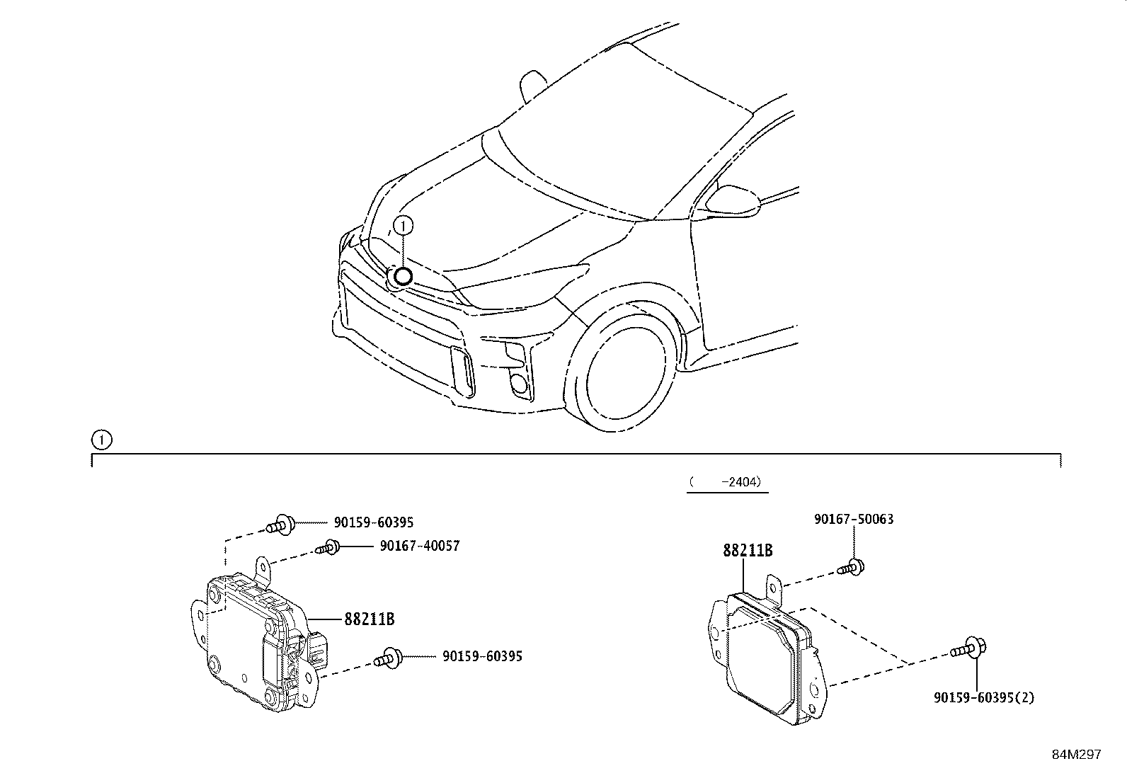 Toyota 88210-0W030 SENSOR ASSY, MILLIMETER WAVE RADAR