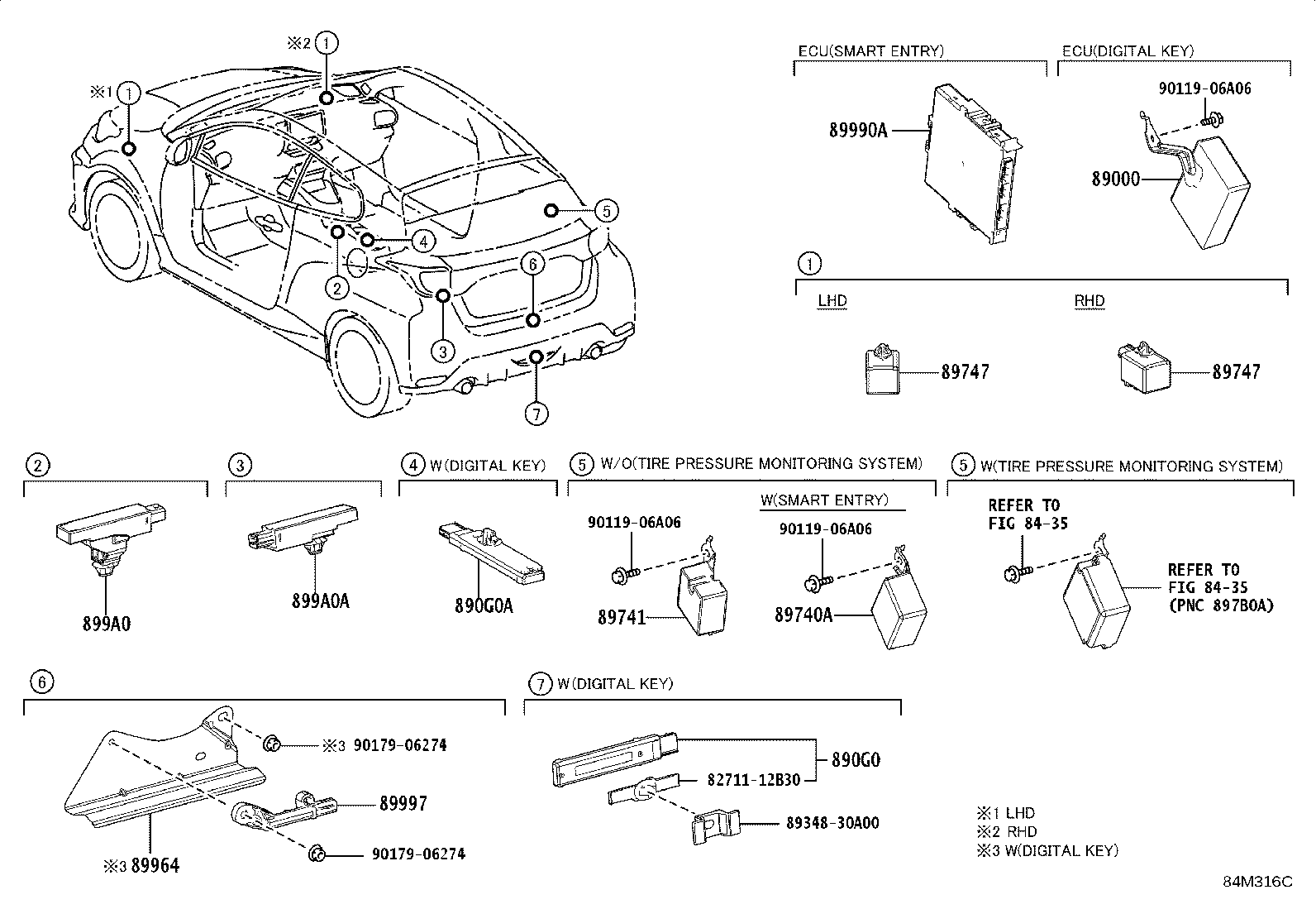Toyota 899H0-52030 COMPUTER ASSY, SMART KEY