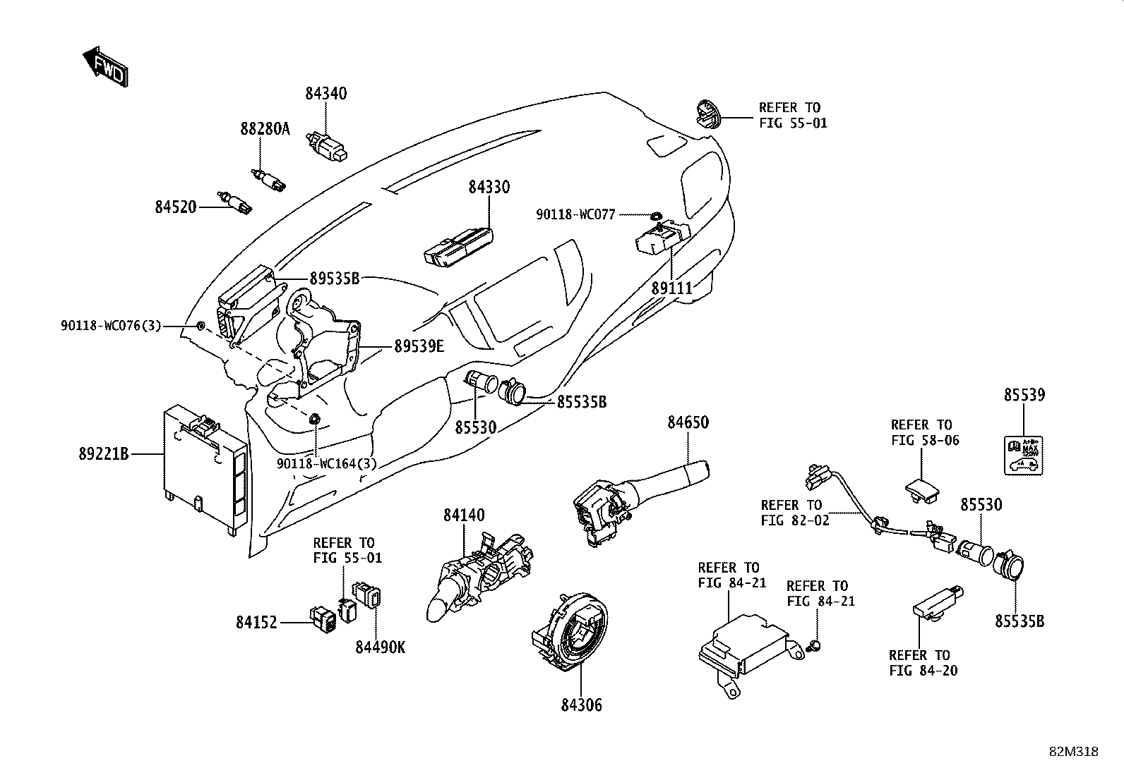 82730-WC003 BLOCK ASSY, INSTRUMENT PANEL JUNCTION product image