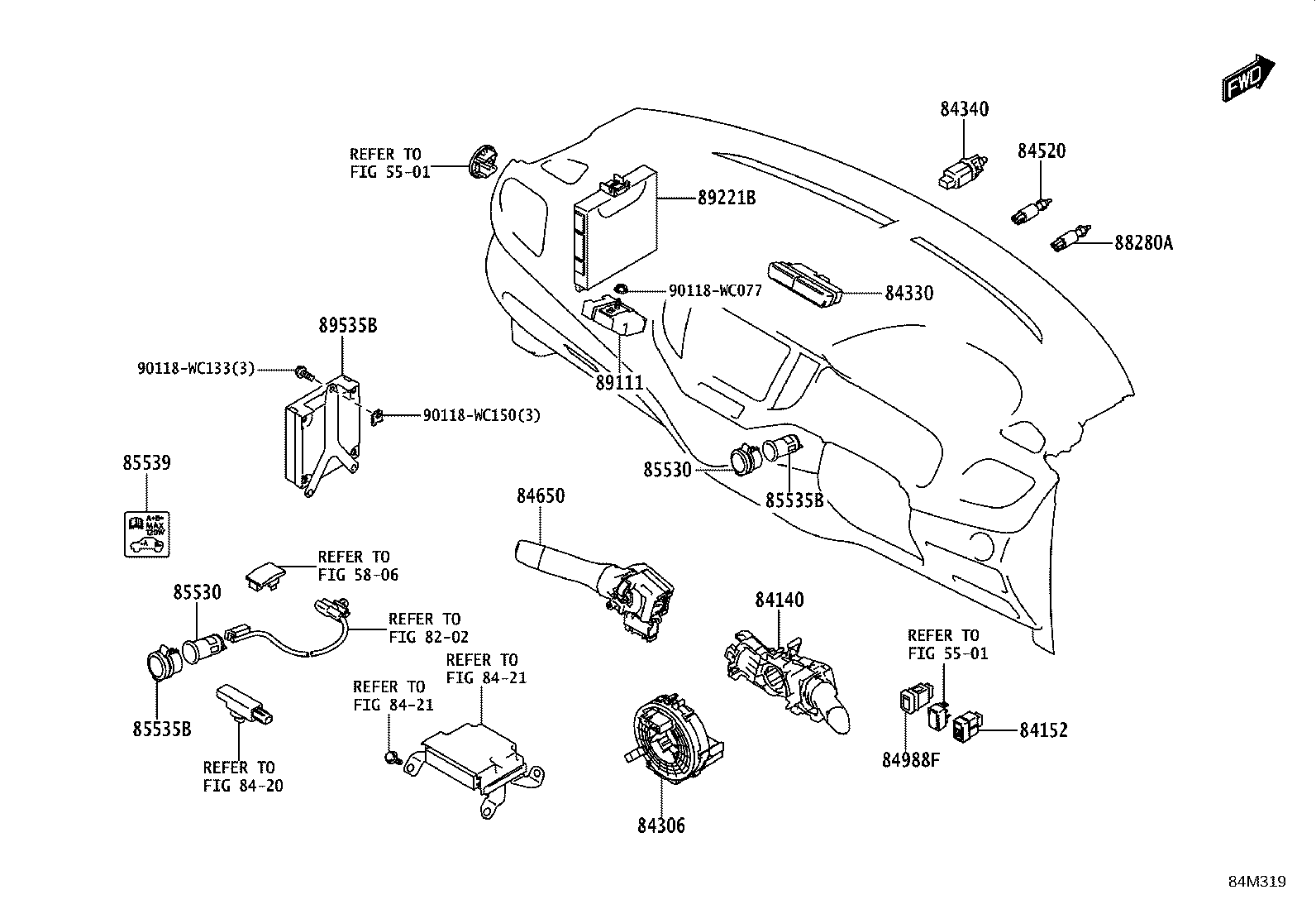82730-WC003 BLOCK ASSY, INSTRUMENT PANEL JUNCTION product image
