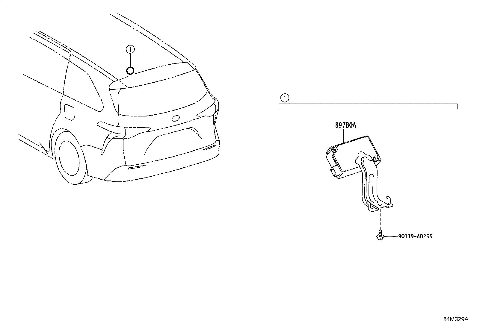 Toyota 897B0-08110 RECEIVER ASSY, ELECTRICAL KEY & TPMS