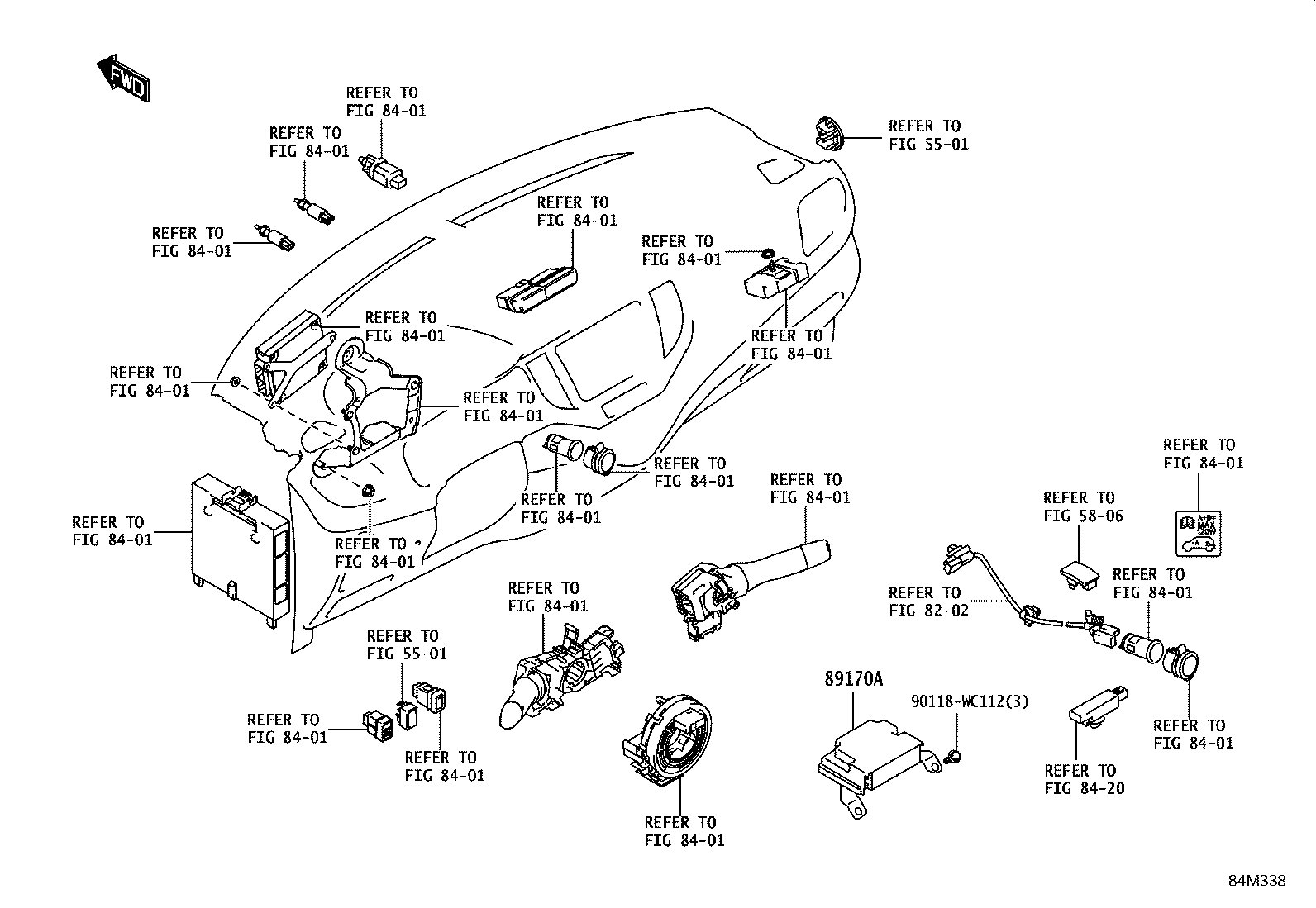 89170-WC002 COMPUTER ASSY, AIR BAG product image