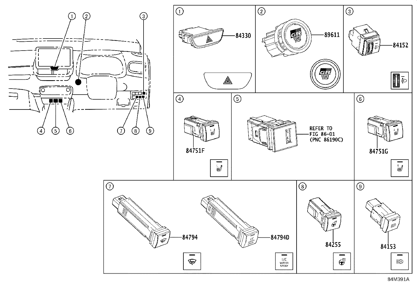 82662-52D30 COVER, RELAY BLOCK, UPPER, NO.1 product image