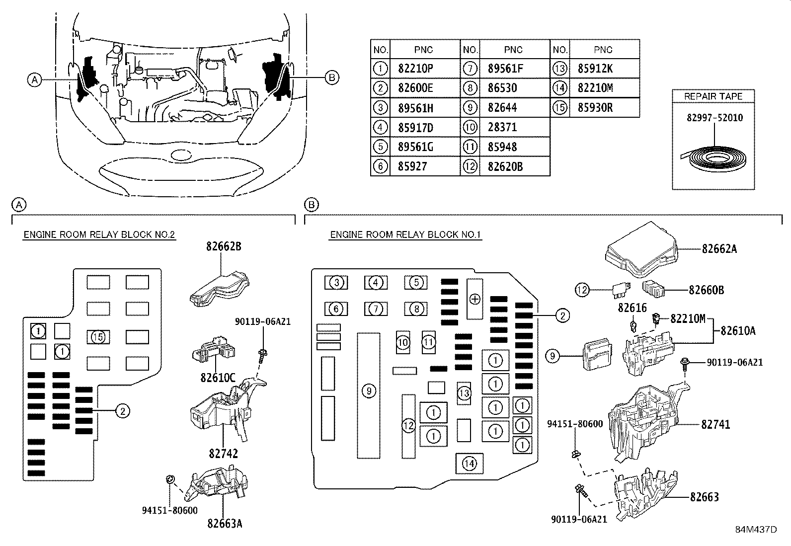 8946A-52030 BRACKET, WIRING HARNESS CLAMP, NO.2 product image