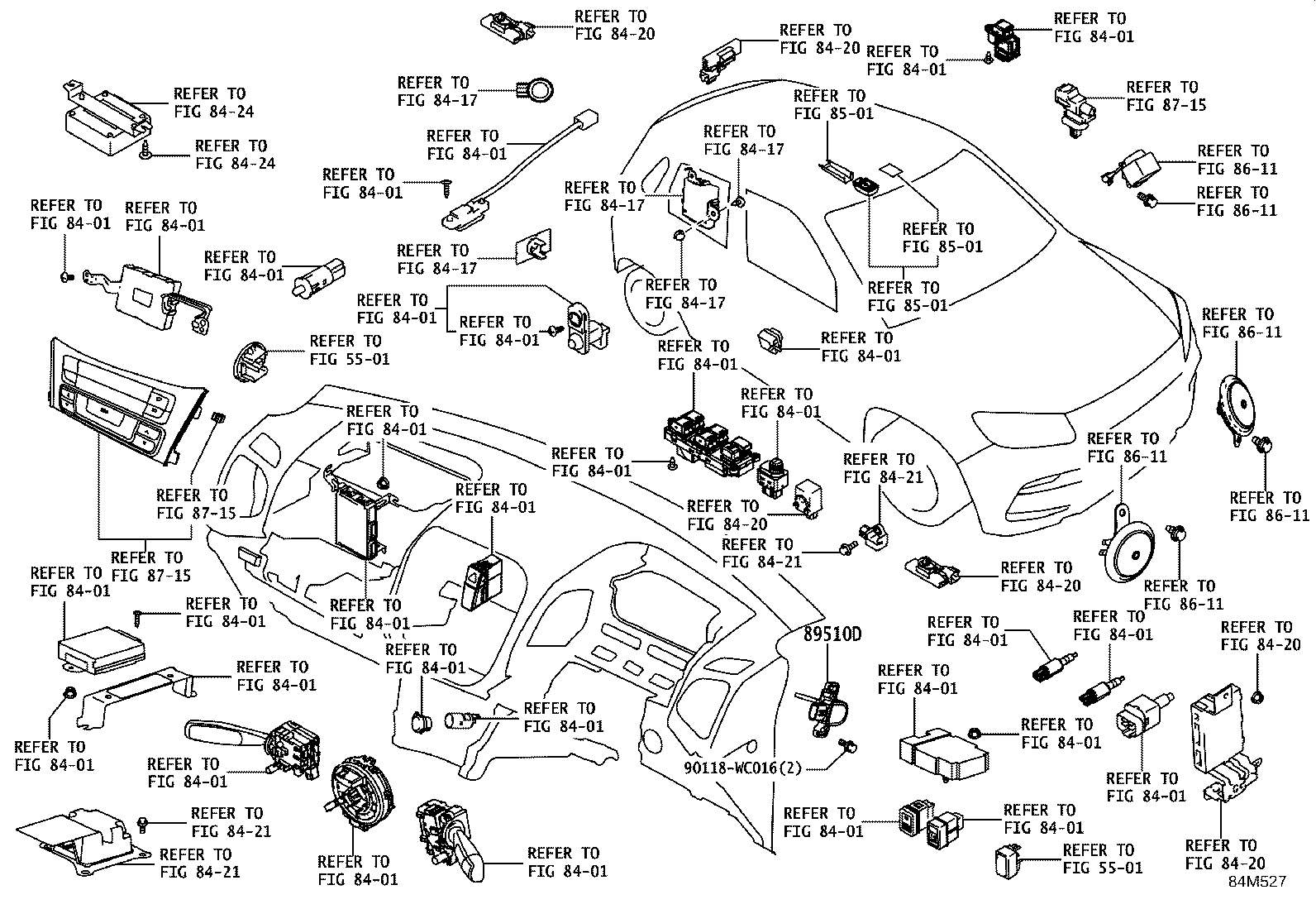 89545-WC002 SENSOR, SPEED, REAR RH product image