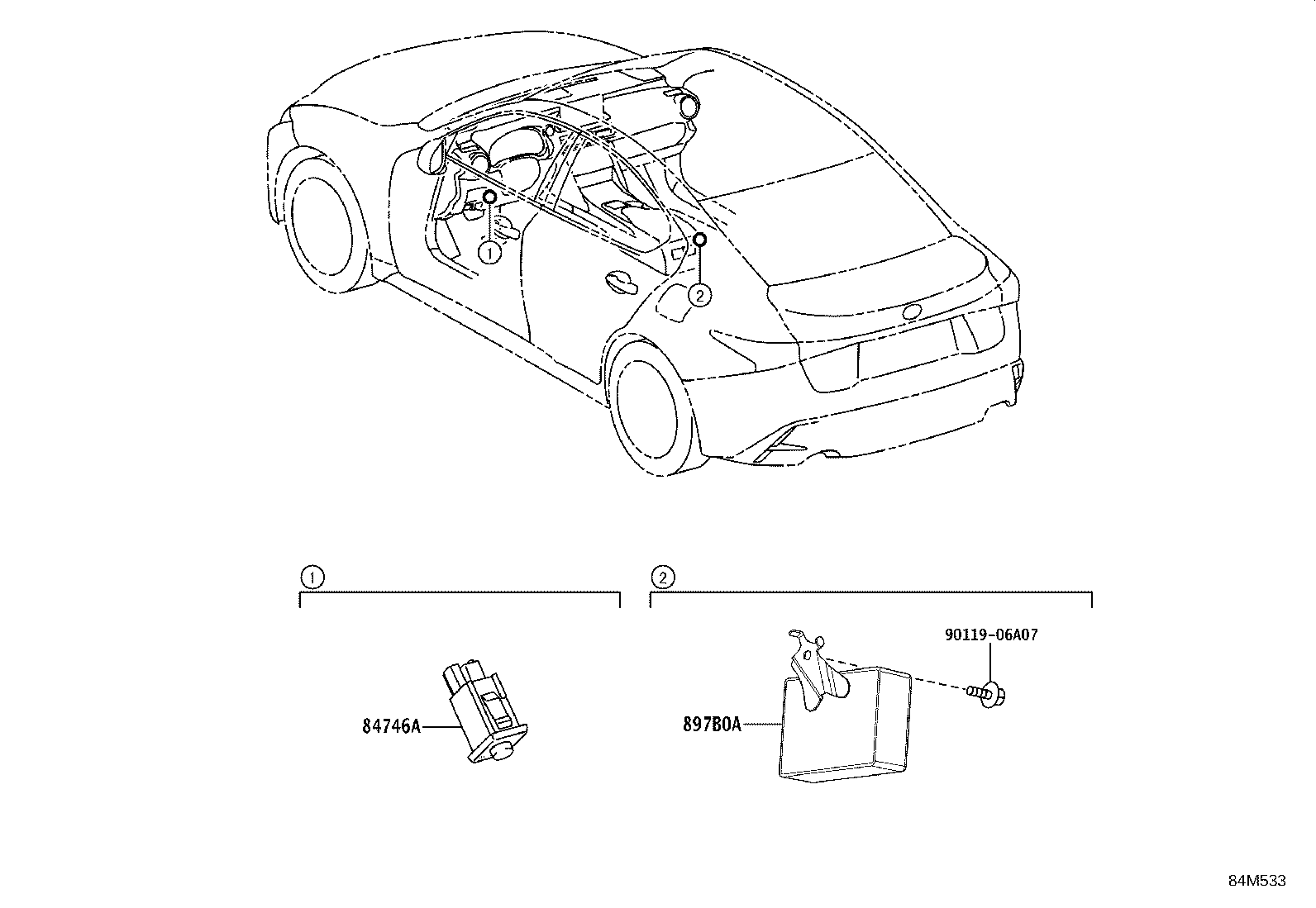 897B0-53240 RECEIVER ASSY, ELECTRICAL KEY & TPMS product image