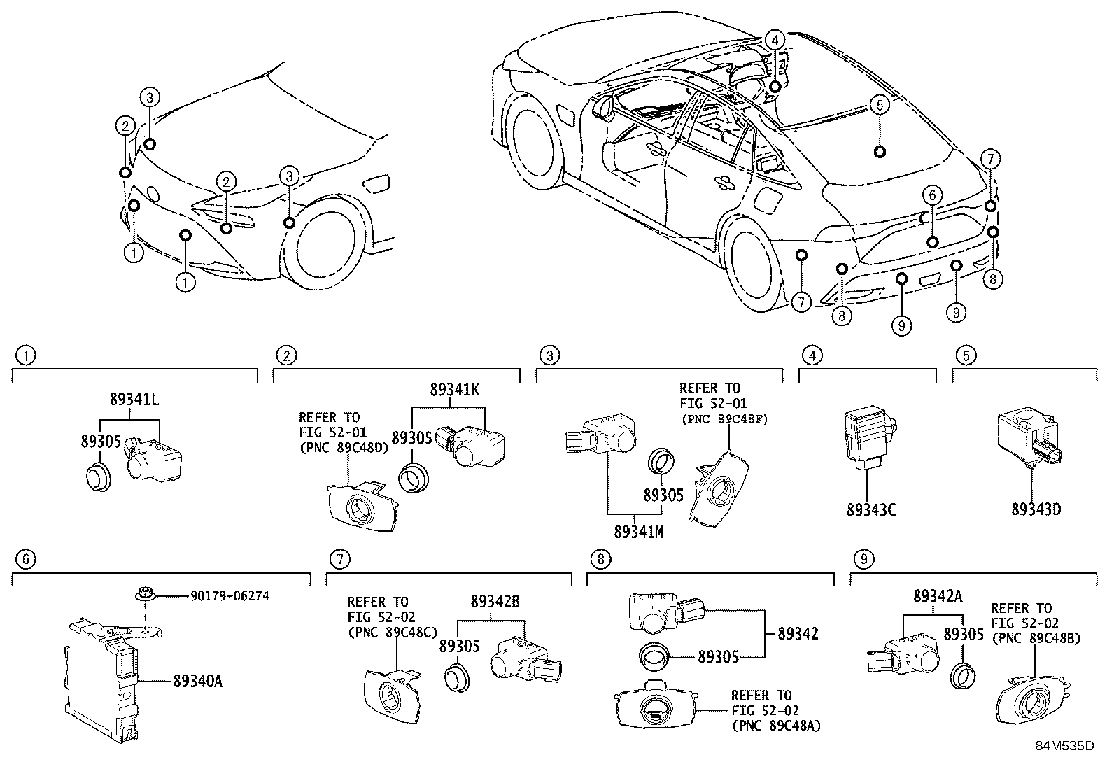 89340-62130 COMPUTER ASSY, CLEARANCE WARNING product image