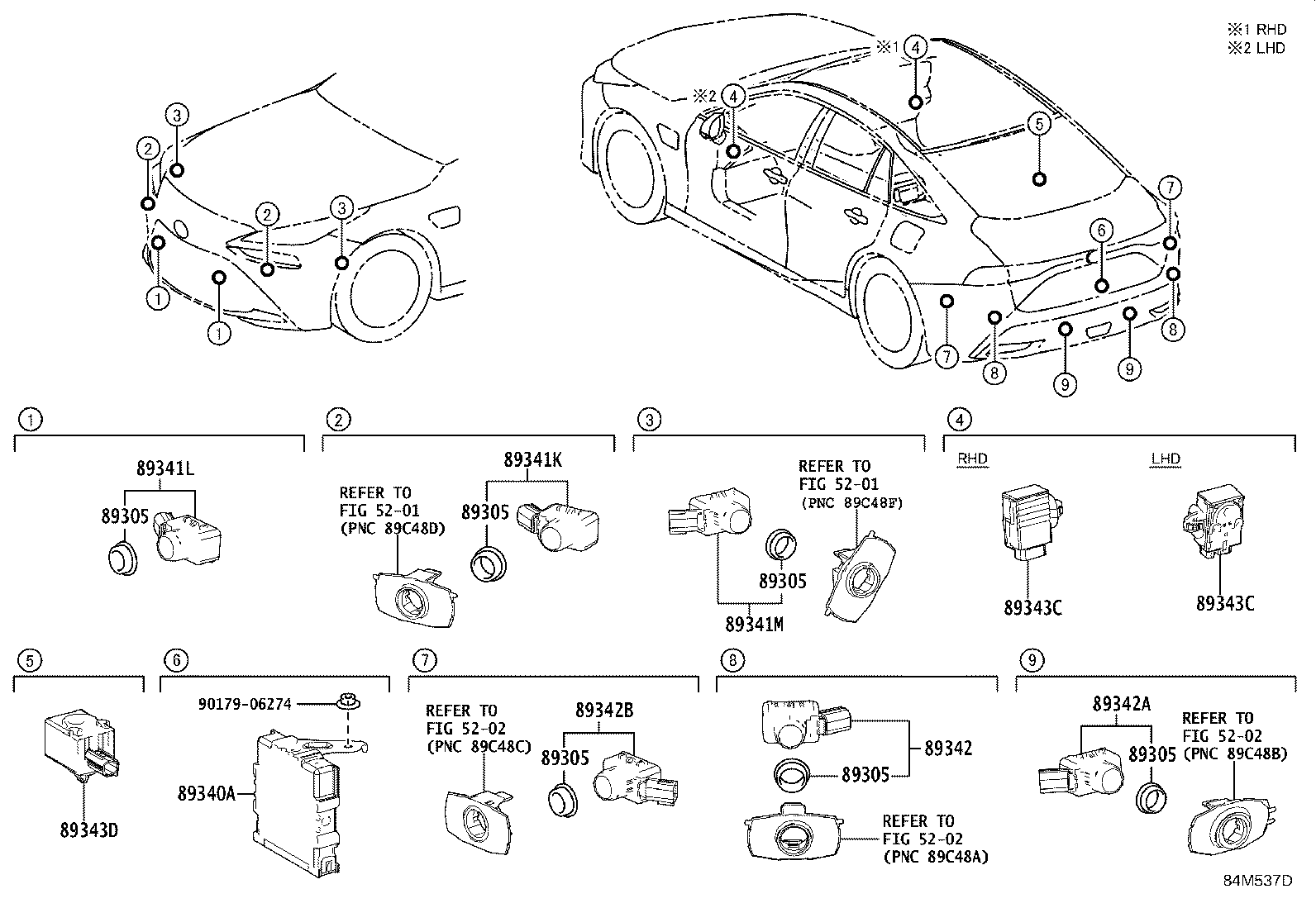 89340-62030 COMPUTER ASSY, CLEARANCE WARNING product image