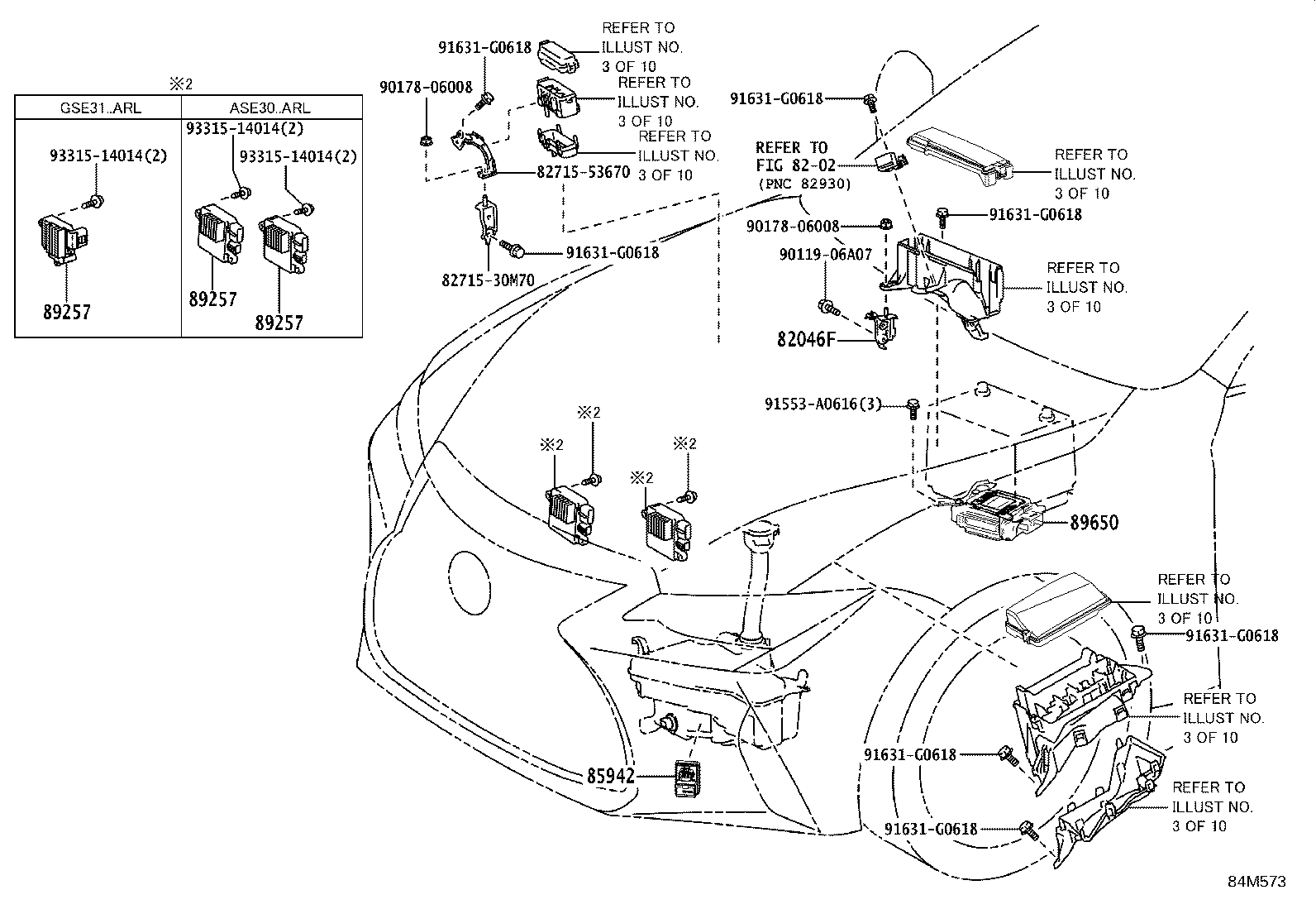 84140-24100 SWITCH ASSY, HEADLAMP DIMMER product image