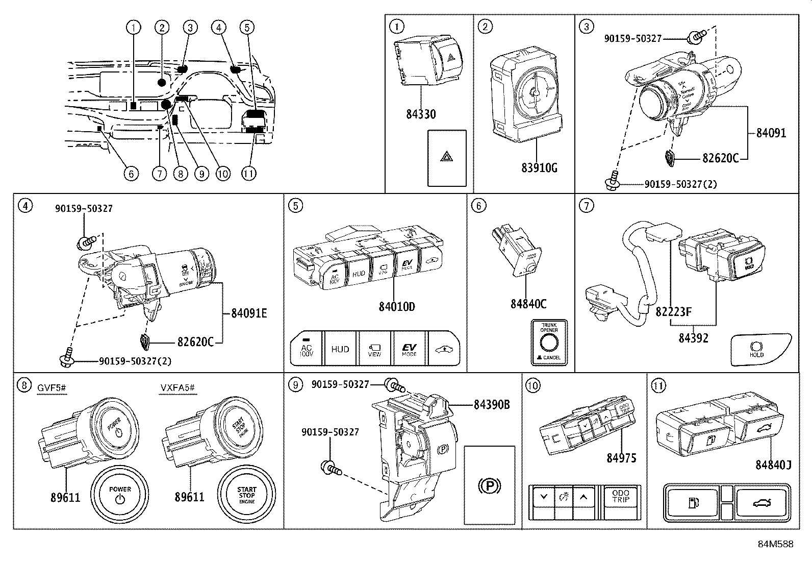8924B-50080 SENSOR, STEERING product image