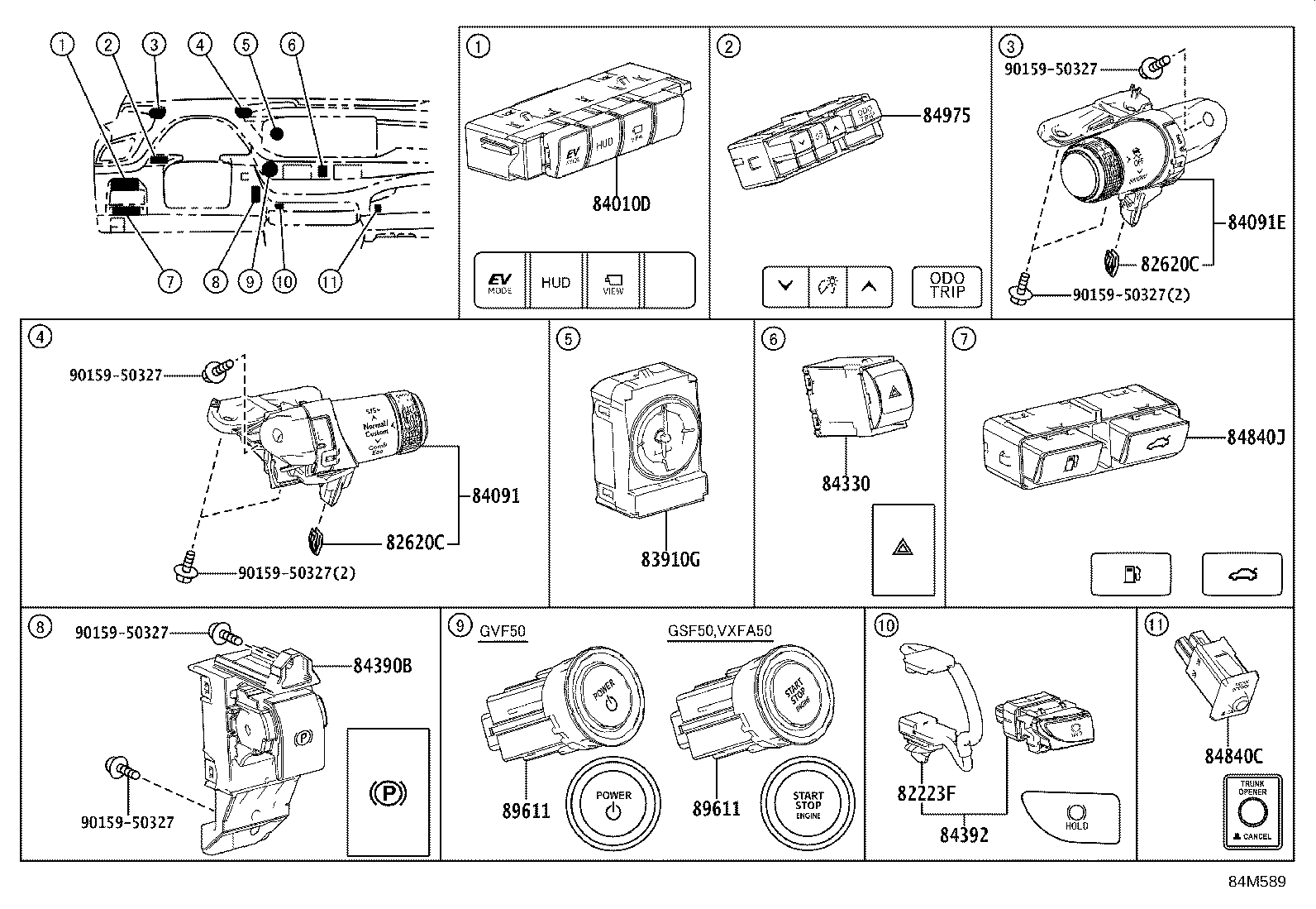 82660-50120 BLOCK ASSY, RELAY product image