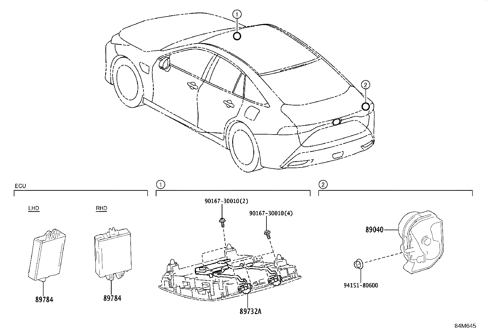 8973B-62030 SENSOR, THEFT WARNING ULTRASONIC product image