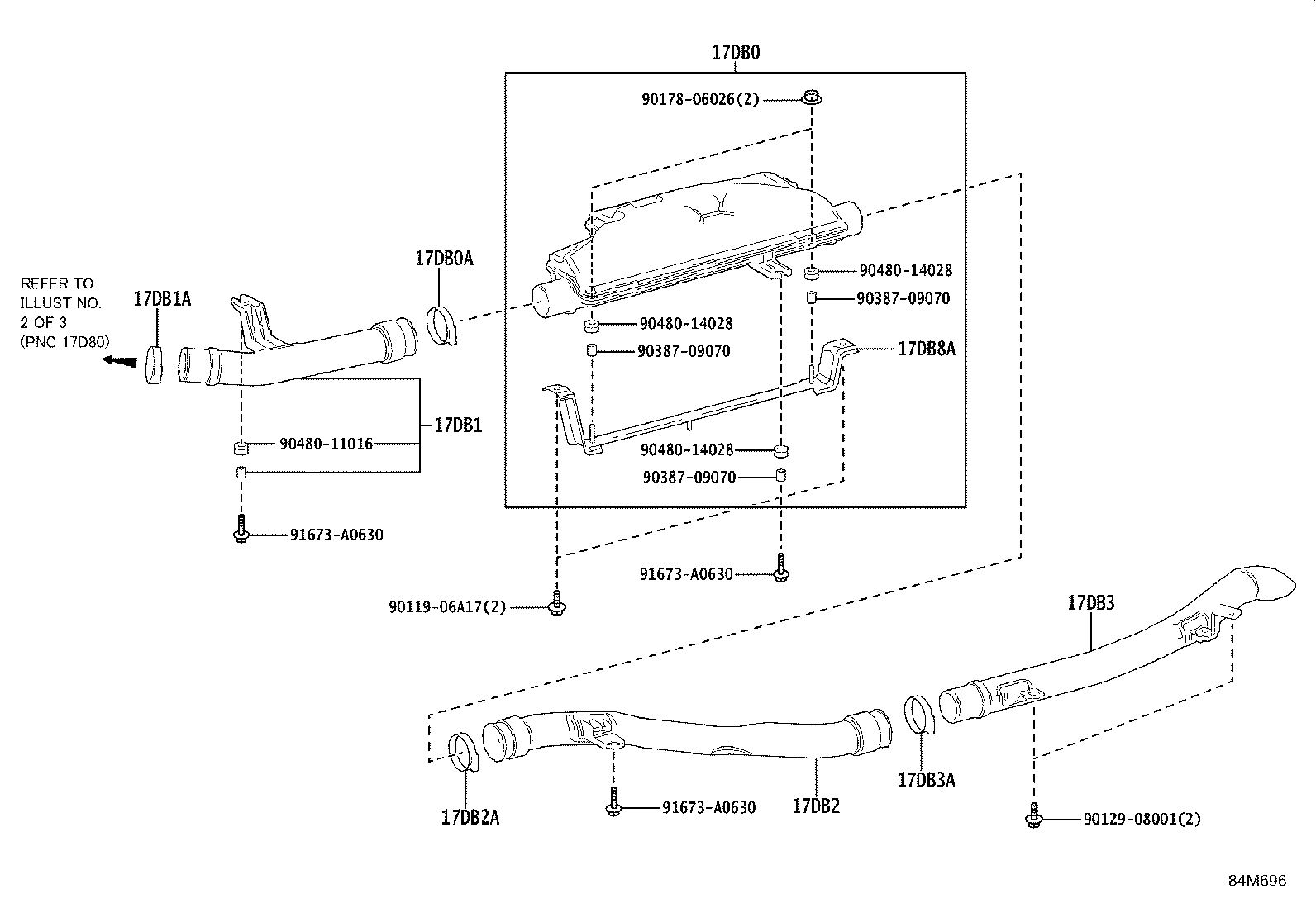 17769-25040 SUPPORT, AIR CLEANER product image