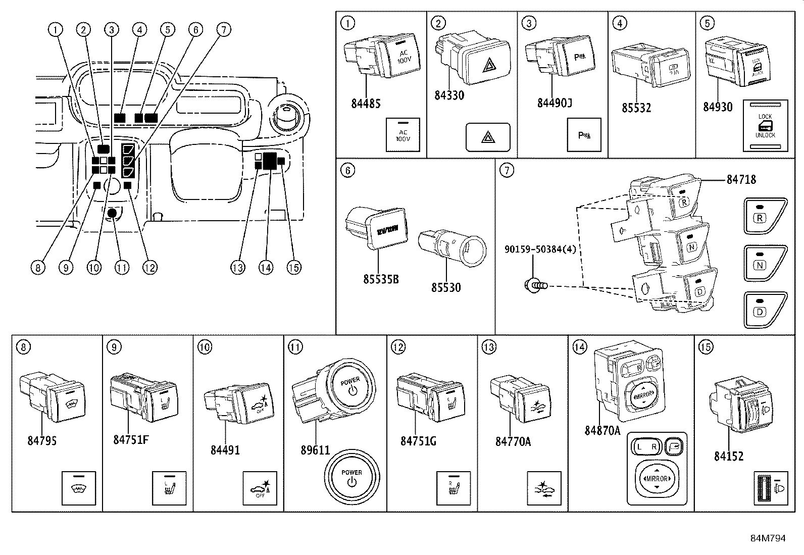 82670-55010 BLOCK ASSY, JUNCTION,  NO.1 product image