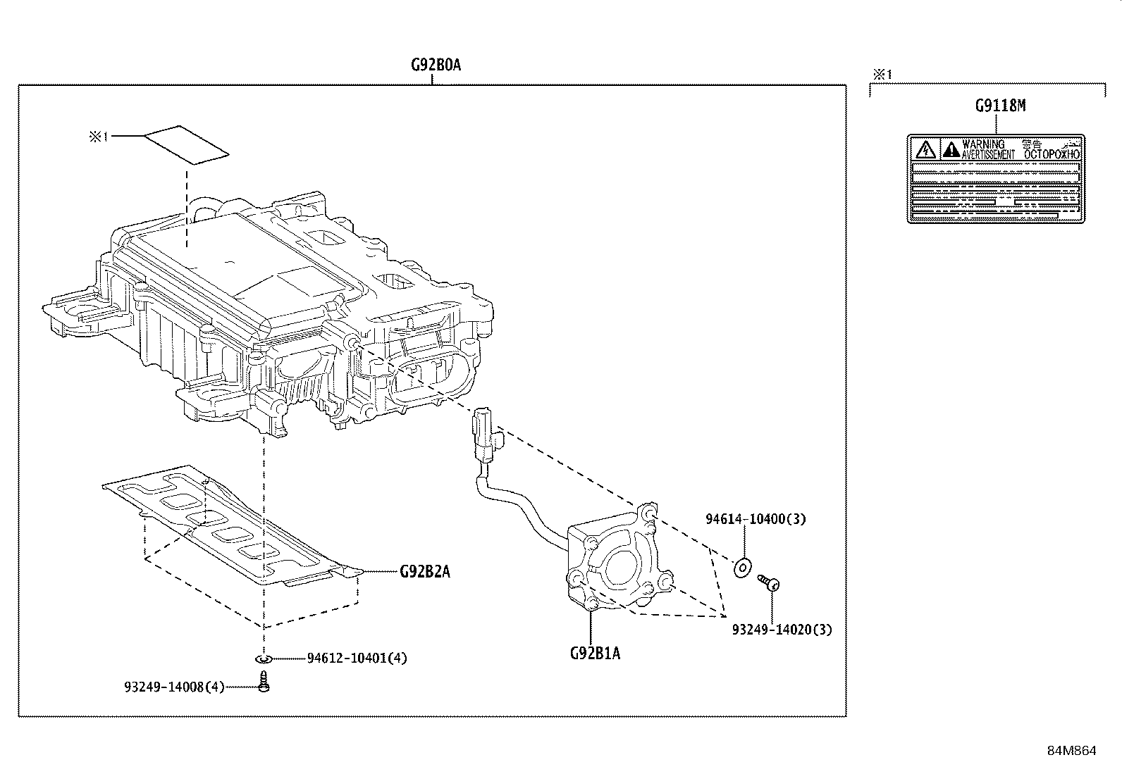 G92B0-55011 Toyota Reference Part product image