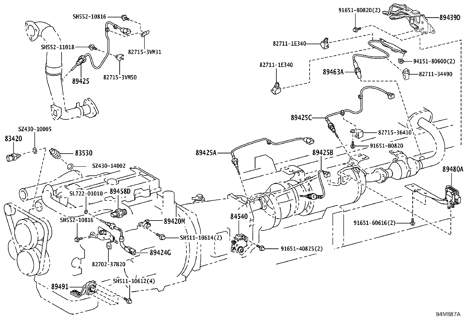 28559-11060 BRACKET, GLOW PLUG CONTROLLER, NO.2 product image