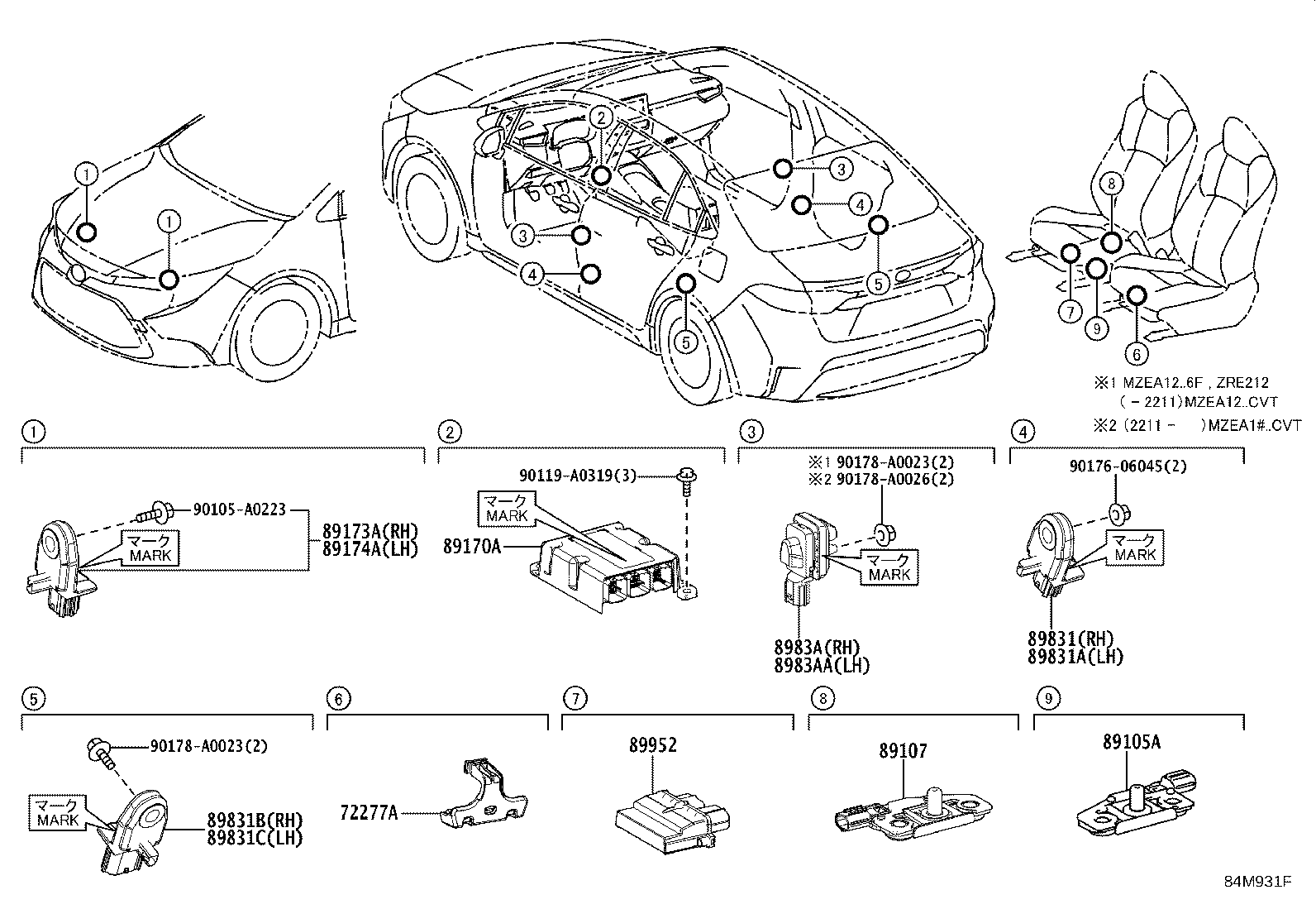 89170-02T40 COMPUTER ASSY, AIR BAG product image