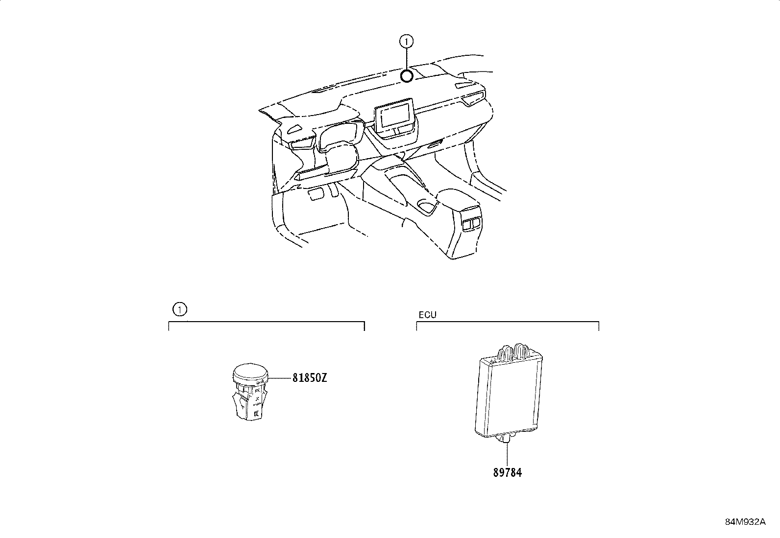 81850-0A010 LAMP ASSY, THEFT WARNING INDICATOR product image