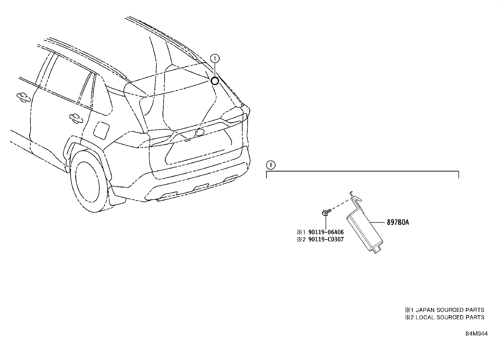 897B0-0R070 RECEIVER ASSY, ELECTRICAL KEY & TPMS product image