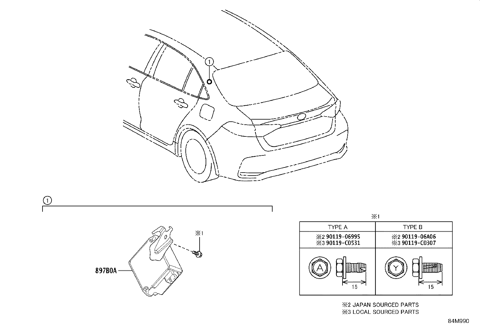 897B0-02280 RECEIVER ASSY, ELECTRICAL KEY & TPMS product image