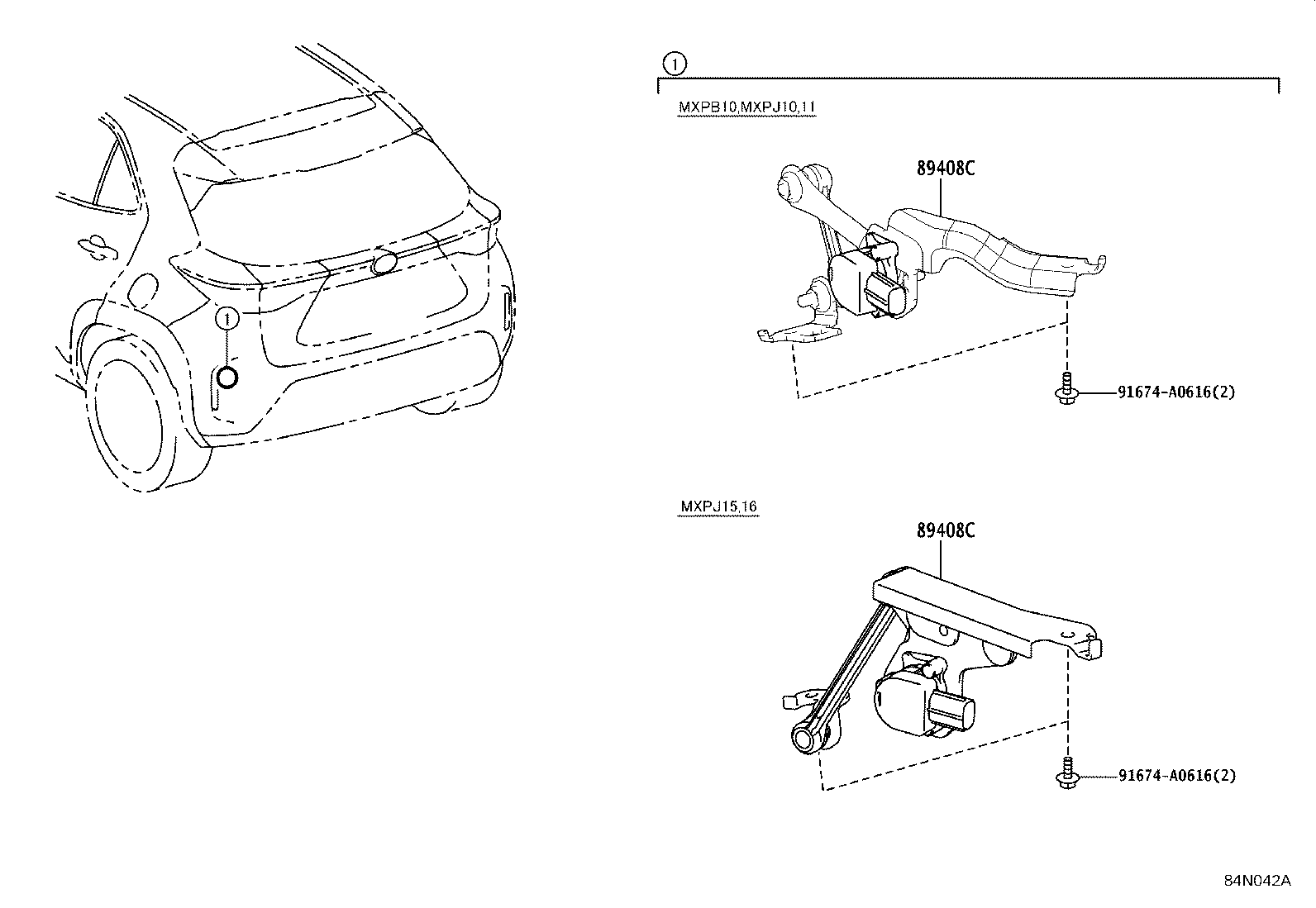 89408-52050 SENSOR SUB-ASSY, HEIGHT CONTROL, REAR LH product image