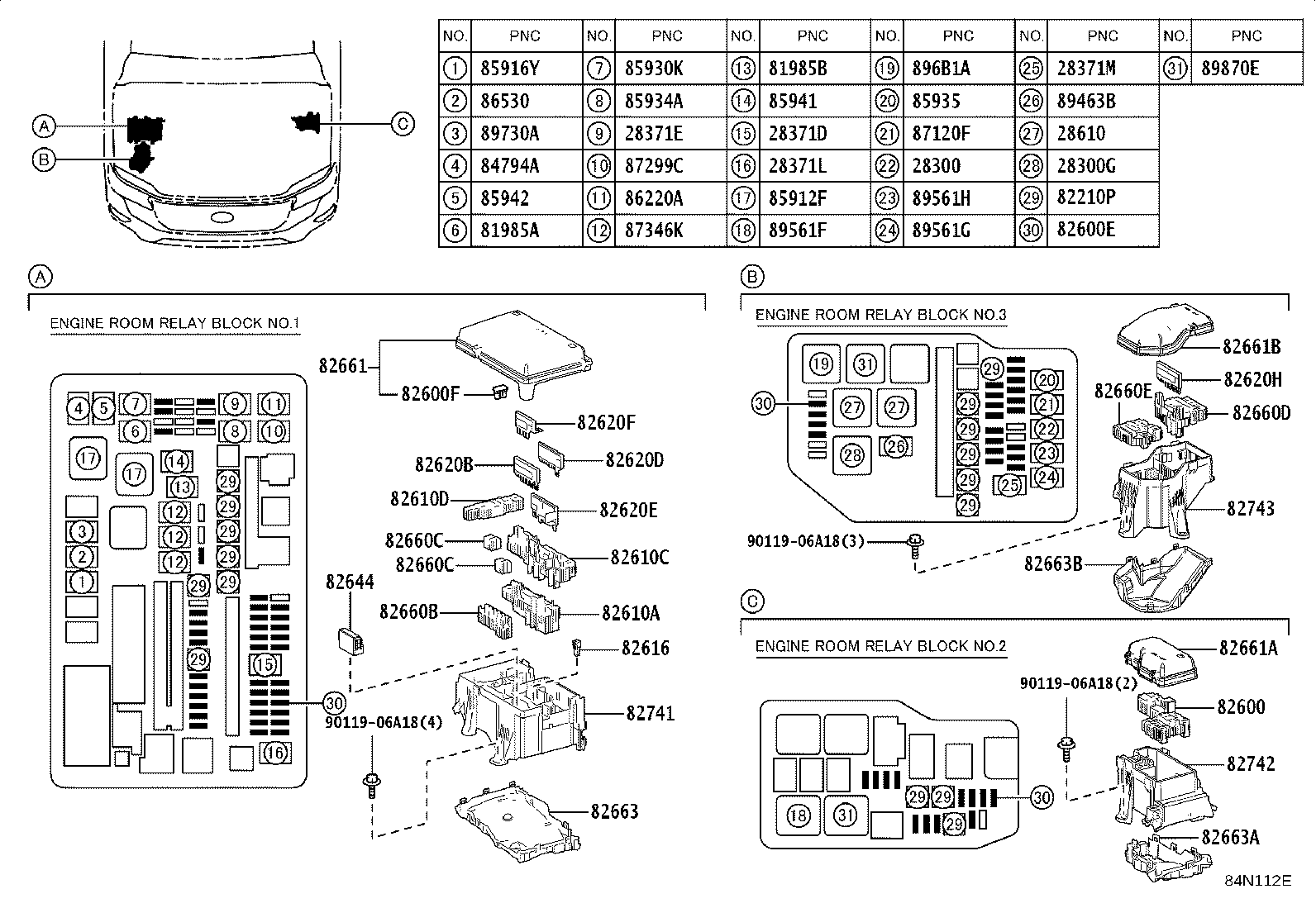 84152-26040 SWITCH, HEADLAMP LEVELING product image