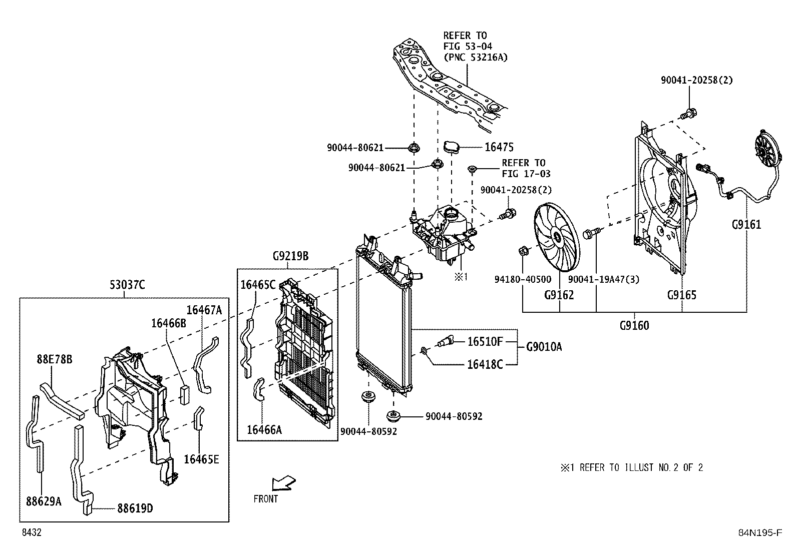 16575-B1040 BRACKET, WATER HOSE CLAMP, NO.1 product image