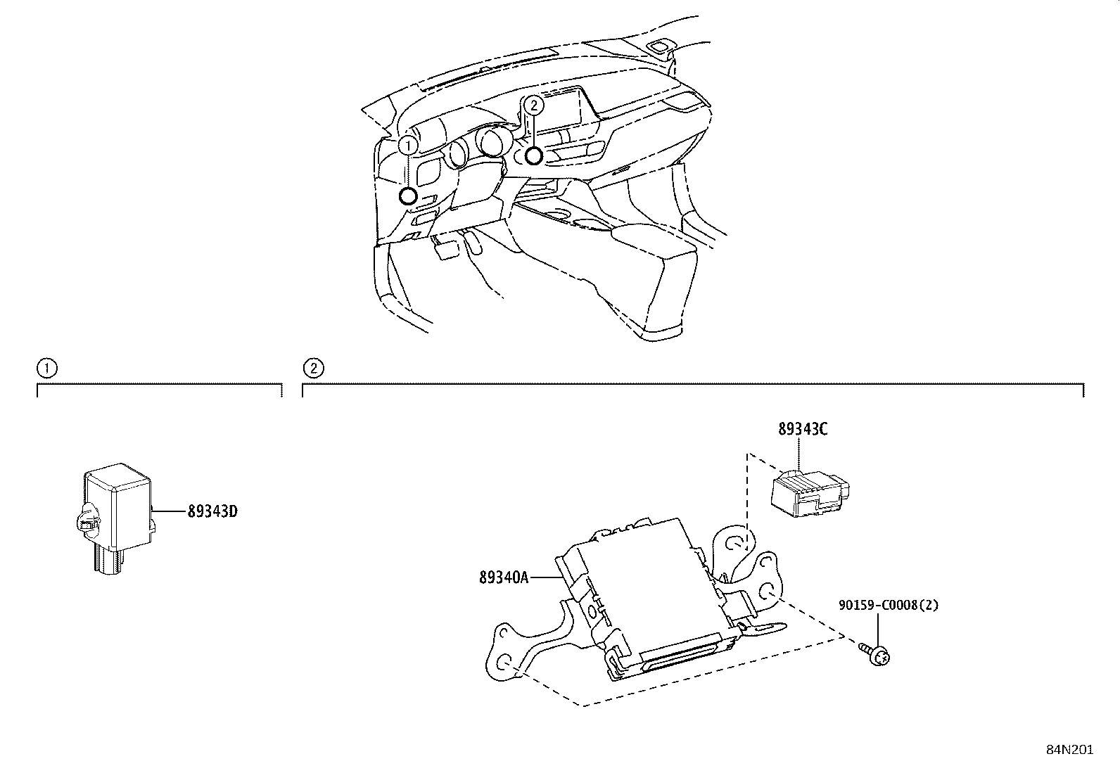 89340-F4020 COMPUTER ASSY, CLEARANCE WARNING product image