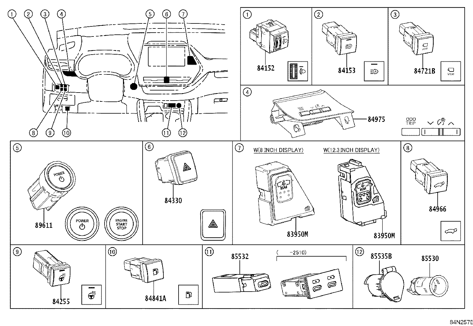 28859-F0390 HOLDER, BATTERY CURRENT SENSOR product image