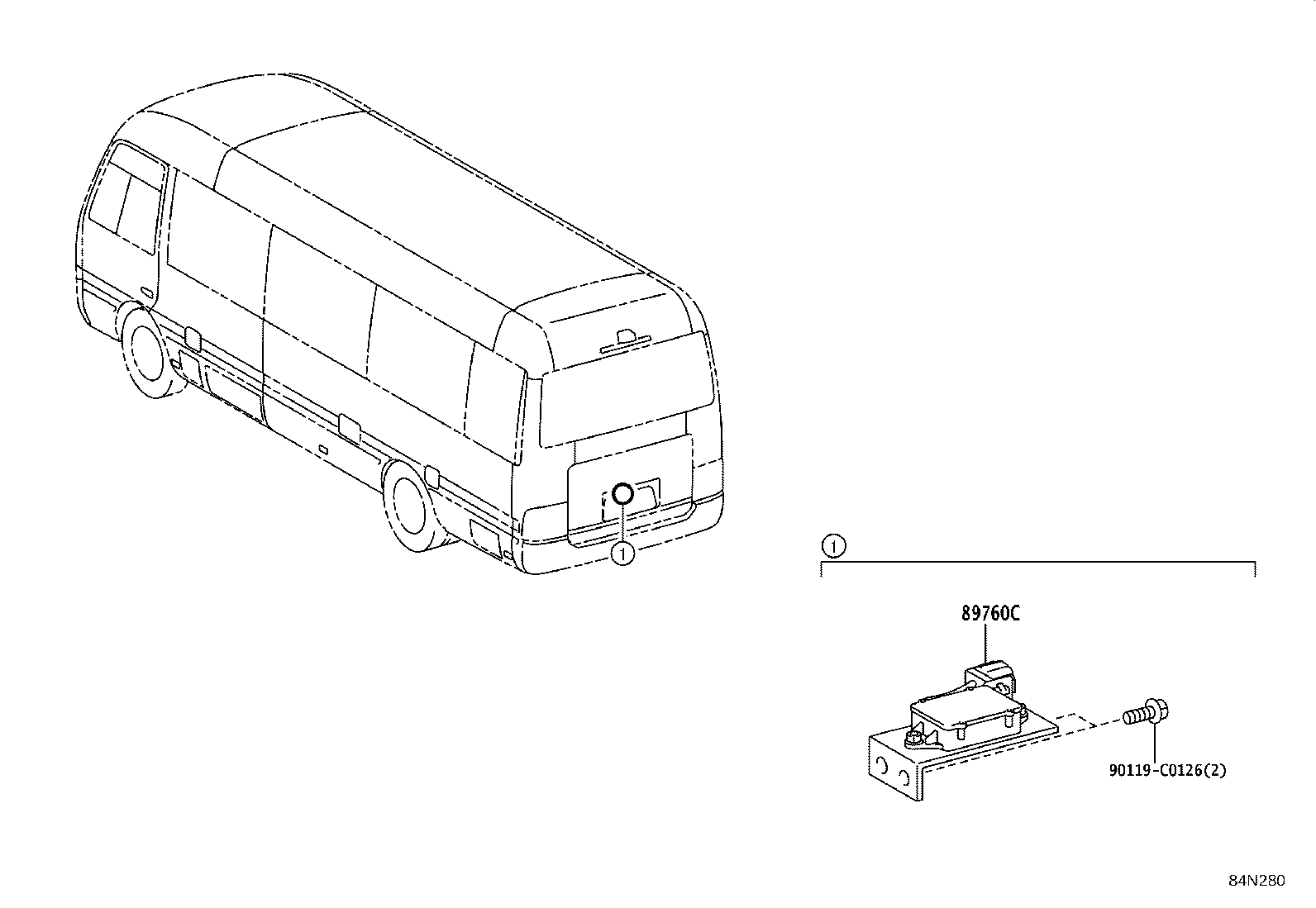 89760-0S020 RECEIVER ASSY, TIRE PRESSURE MONITOR product image