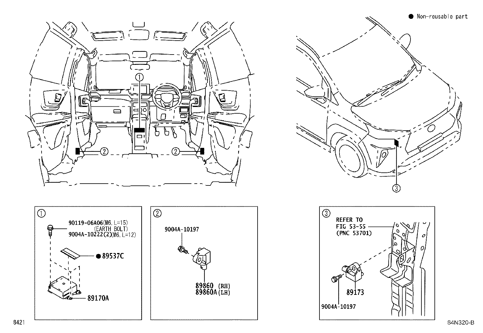 89170-BZ700 COMPUTER ASSY, AIR BAG product image