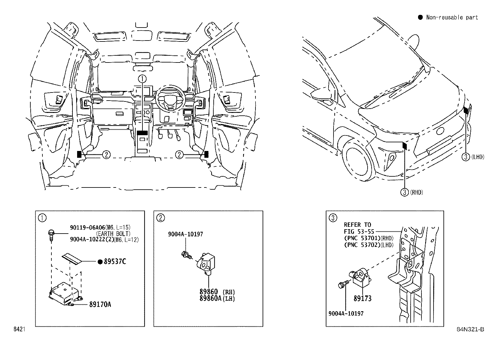 89170-BZ700 COMPUTER ASSY, AIR BAG product image