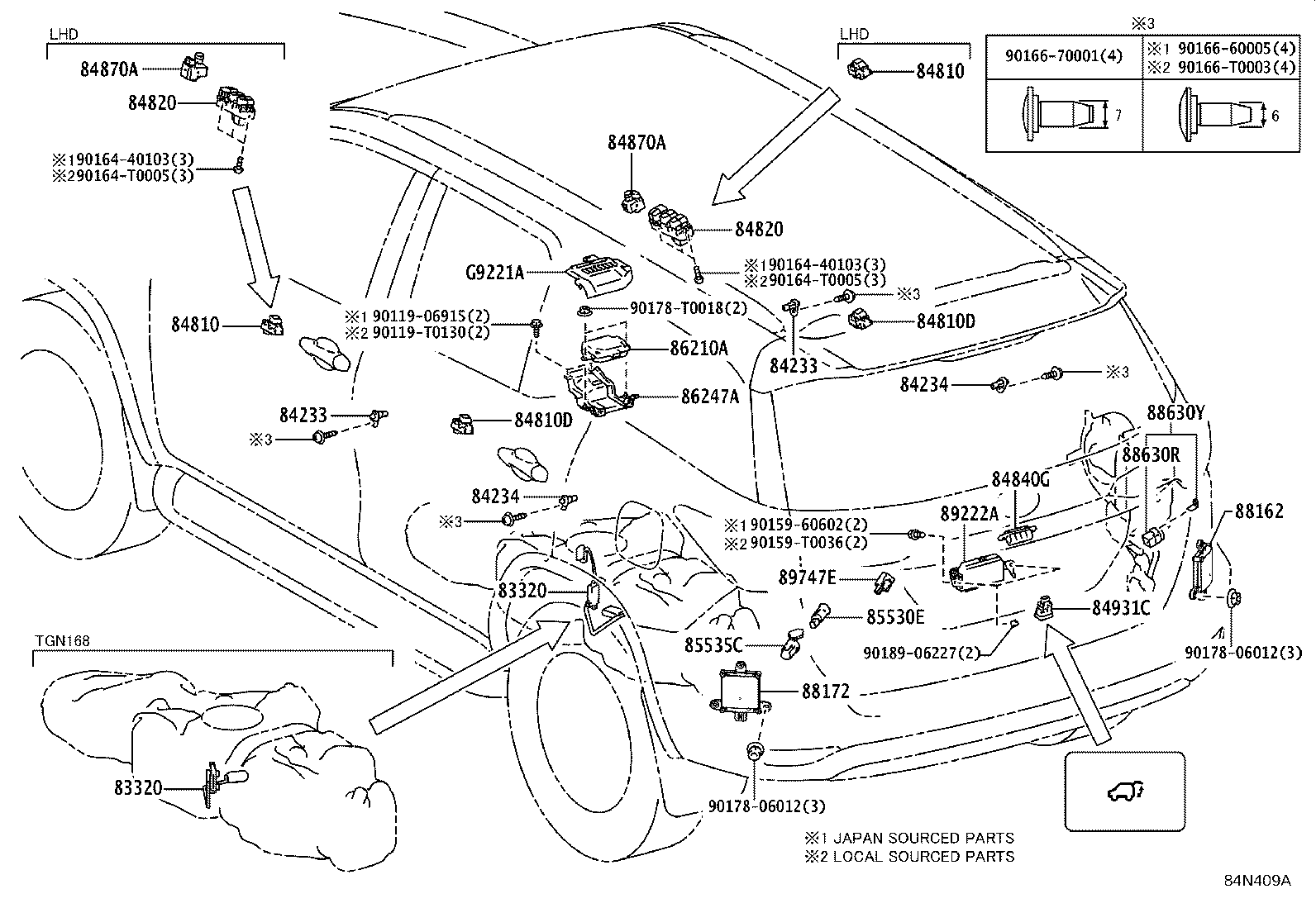 84040-0K102 MASTER SWITCH ASSY, POWER WINDOW REGULATOR product image