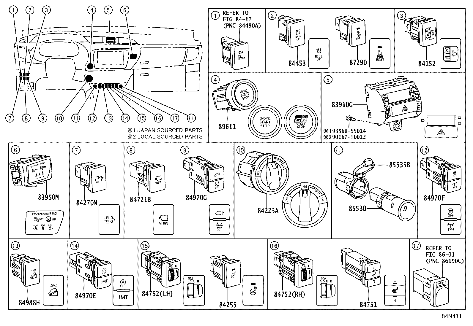 82662-0KA10 COVER, RELAY BLOCK, UPPER, NO.1 product image