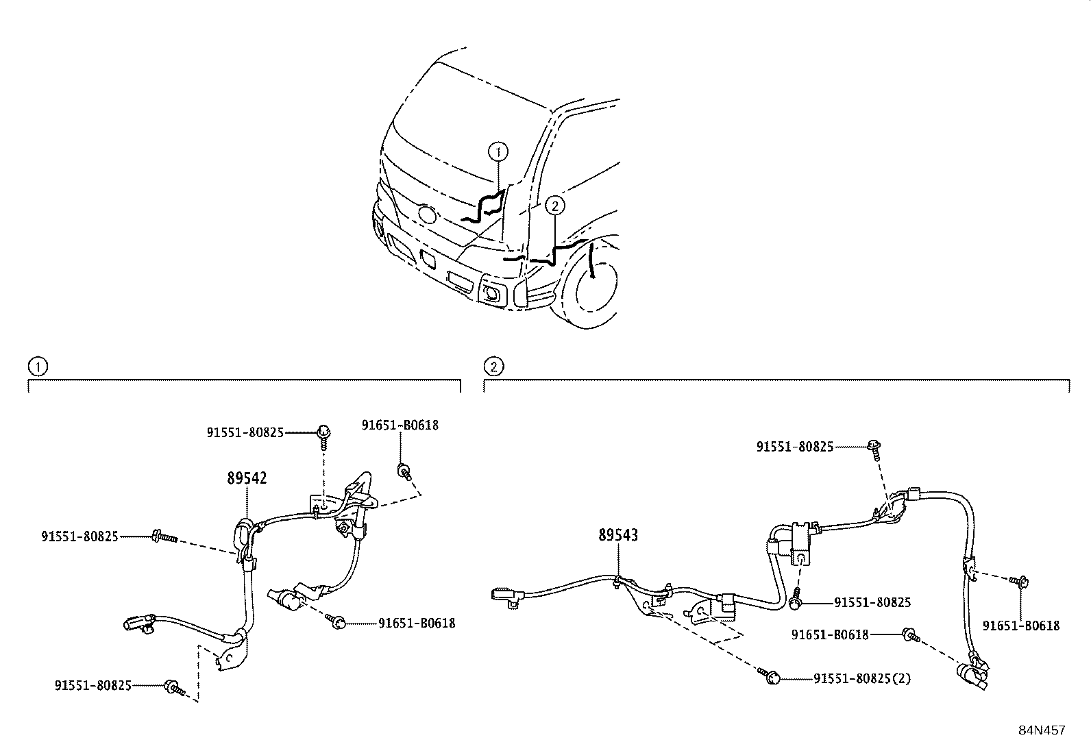 89545-25050 SENSOR, SPEED, REAR RH product image