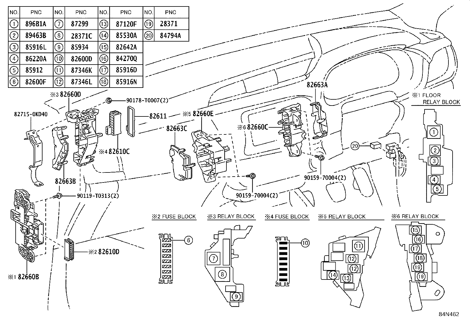 84040-71020 MASTER SWITCH ASSY, POWER WINDOW REGULATOR product image