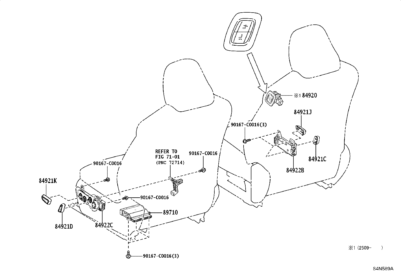 28859-F0340 HOLDER, BATTERY CURRENT SENSOR product image