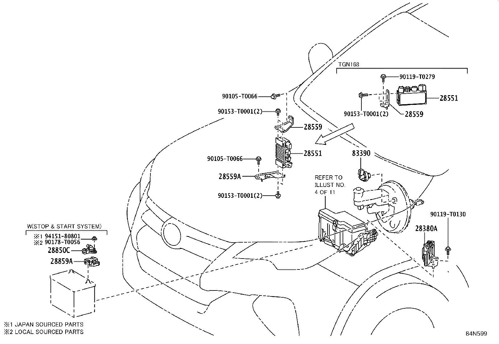 84040-0K102 MASTER SWITCH ASSY, POWER WINDOW REGULATOR product image