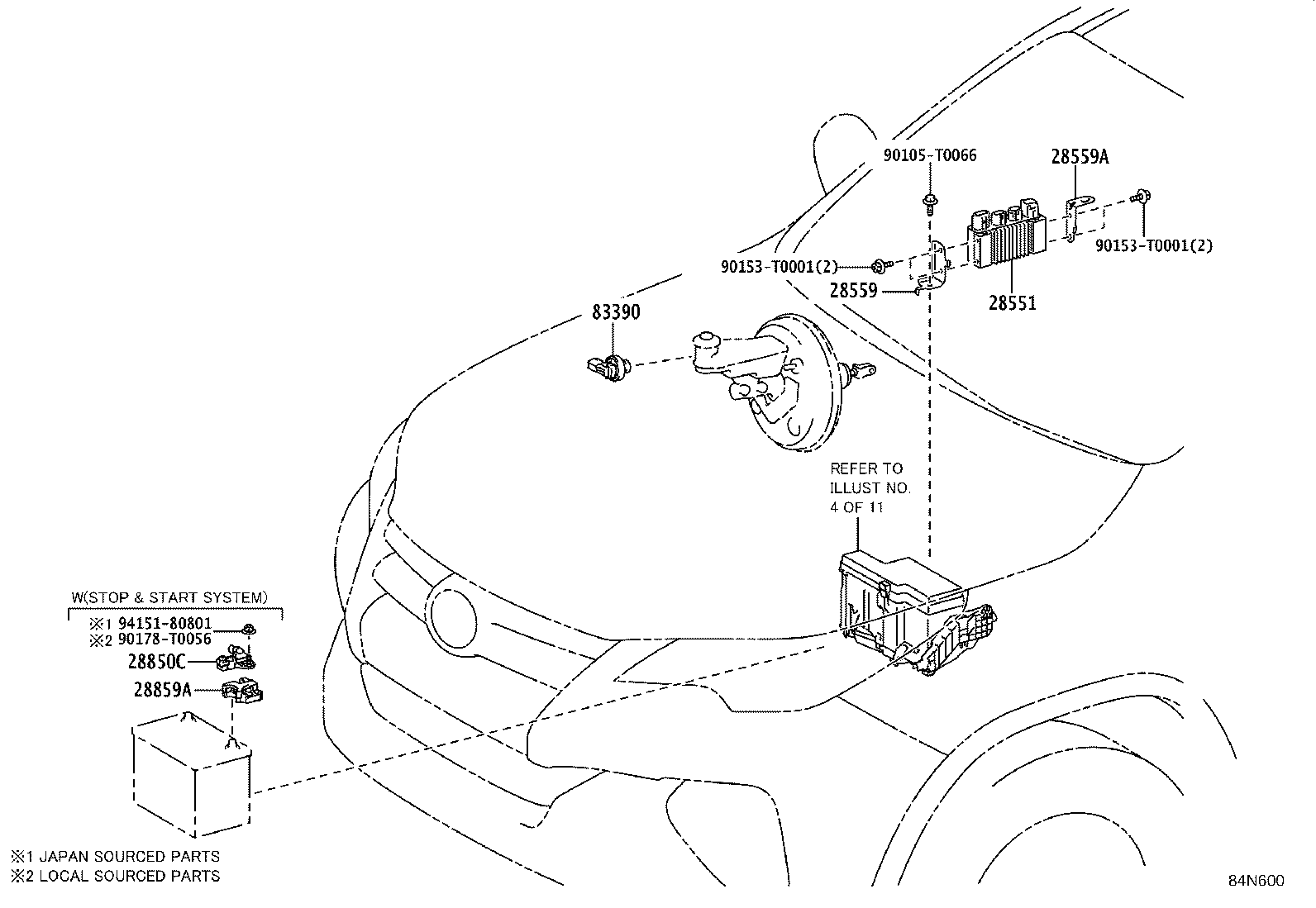 84040-0K102 MASTER SWITCH ASSY, POWER WINDOW REGULATOR product image