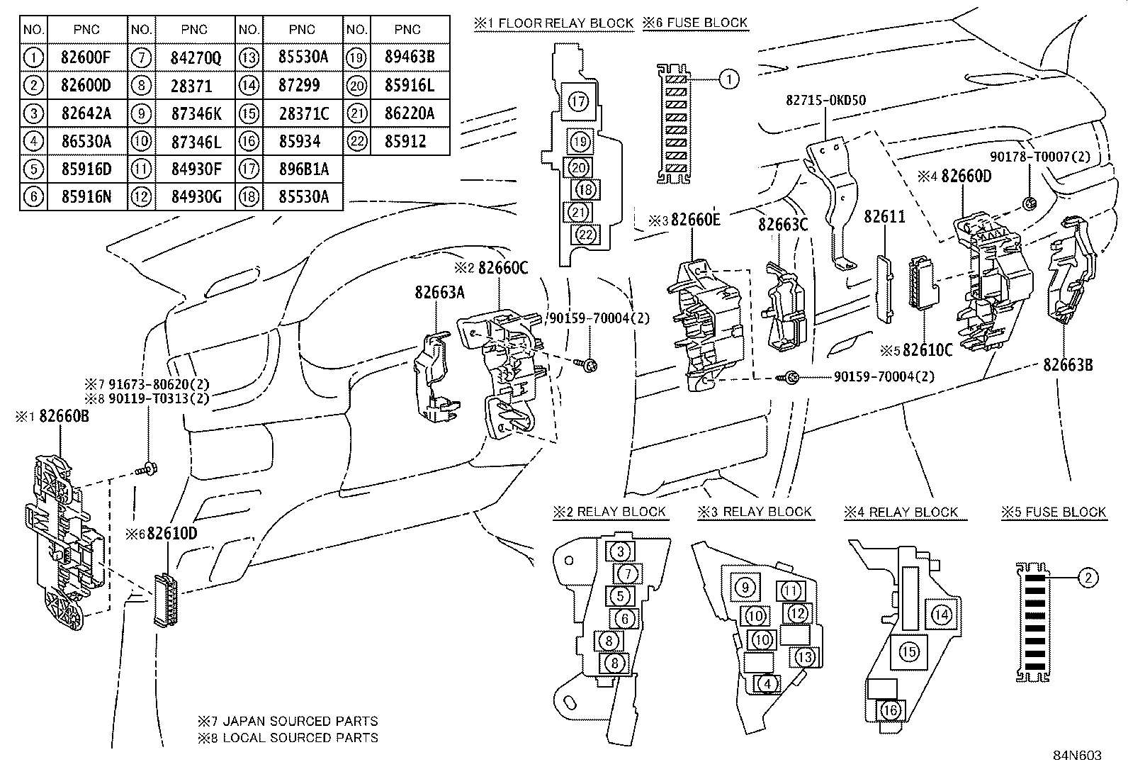 84040-0K102 MASTER SWITCH ASSY, POWER WINDOW REGULATOR product image